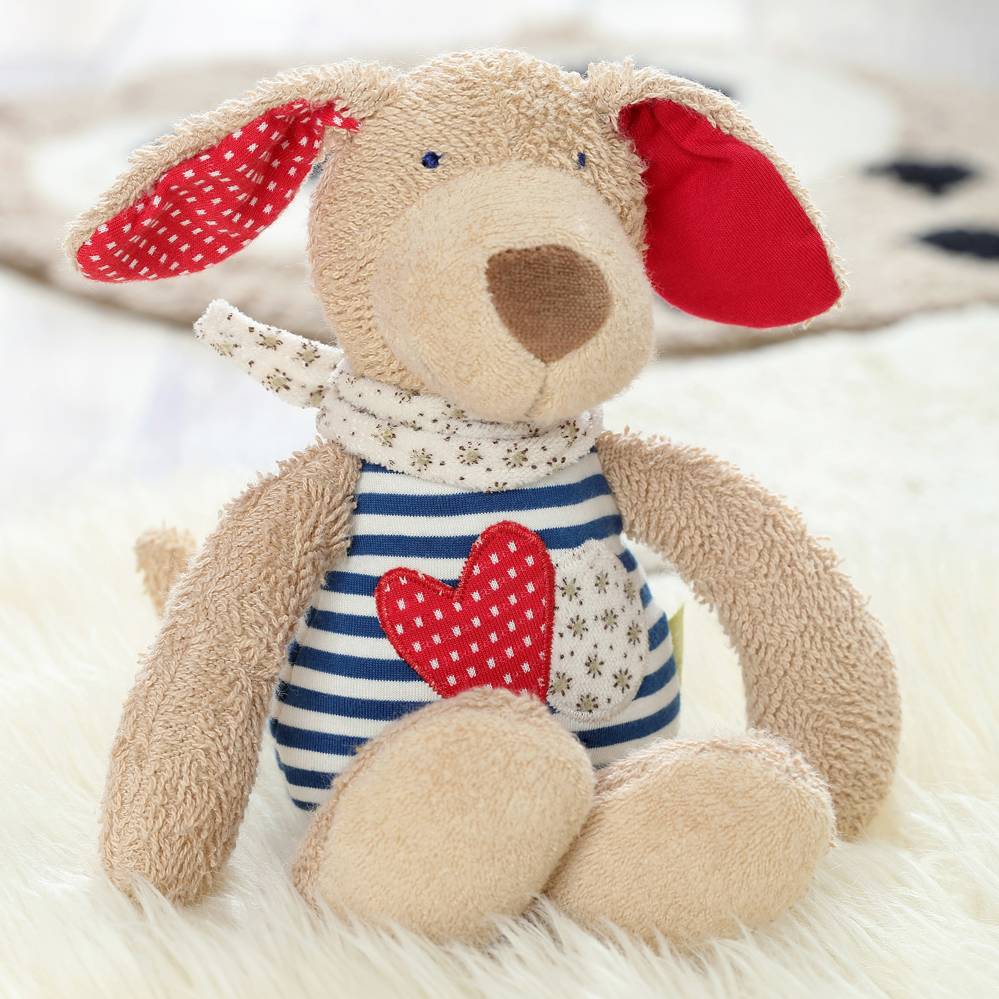 Soft toy dog, organic