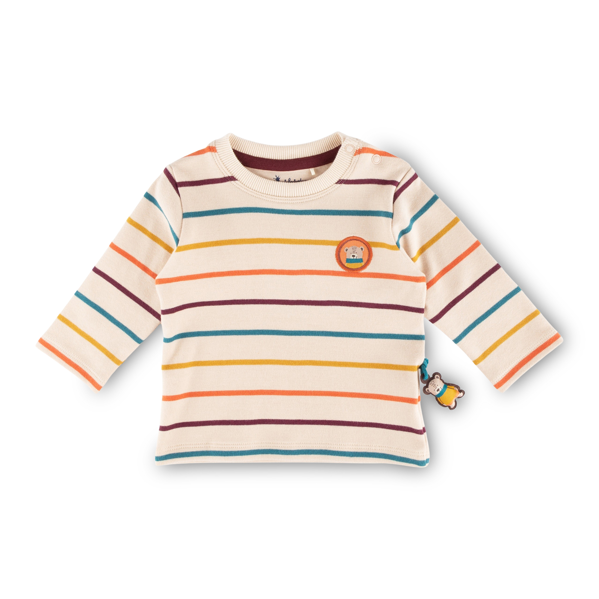 Striped baby long-sleeve Tee, Winter Animals