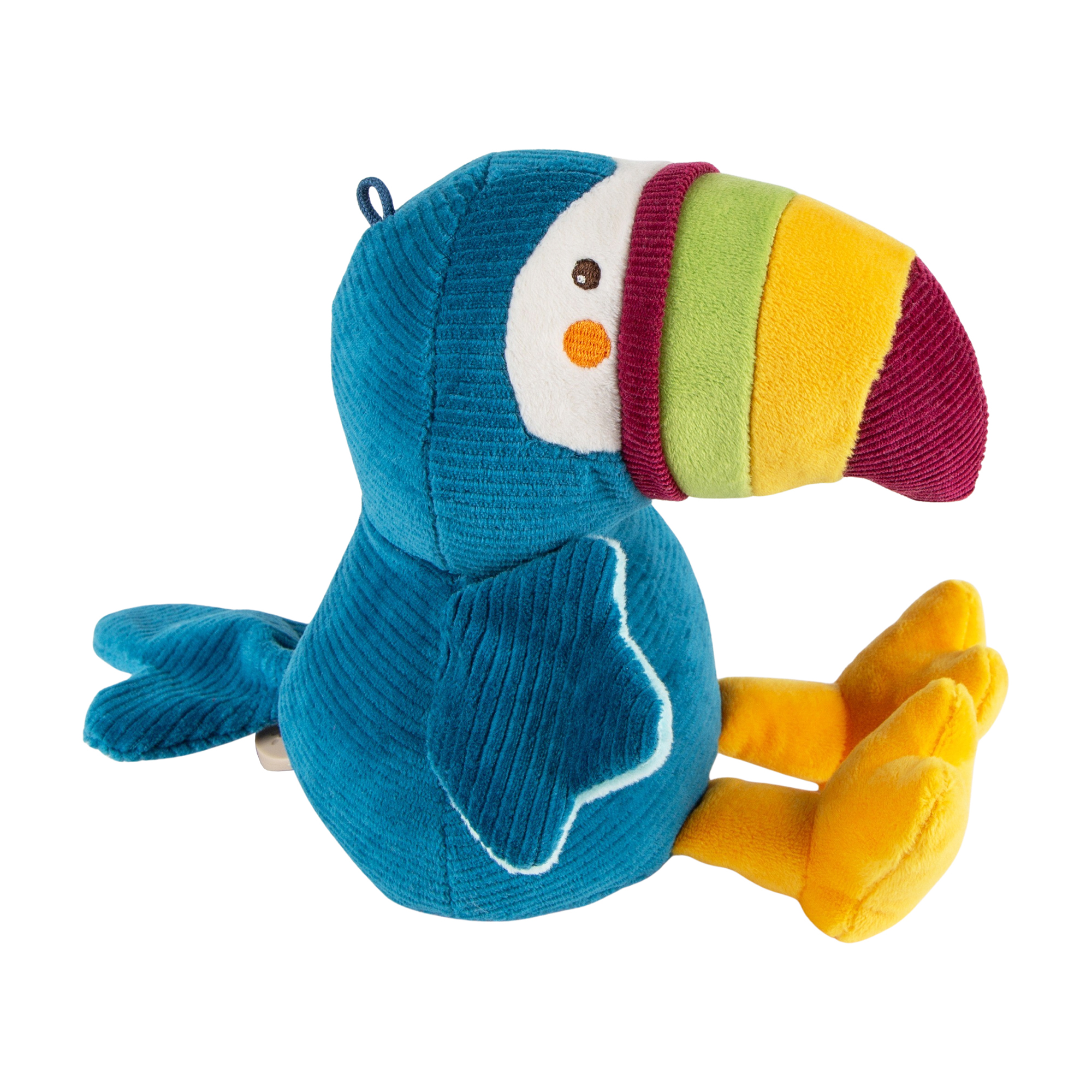 Musical baby soft toy toucan
