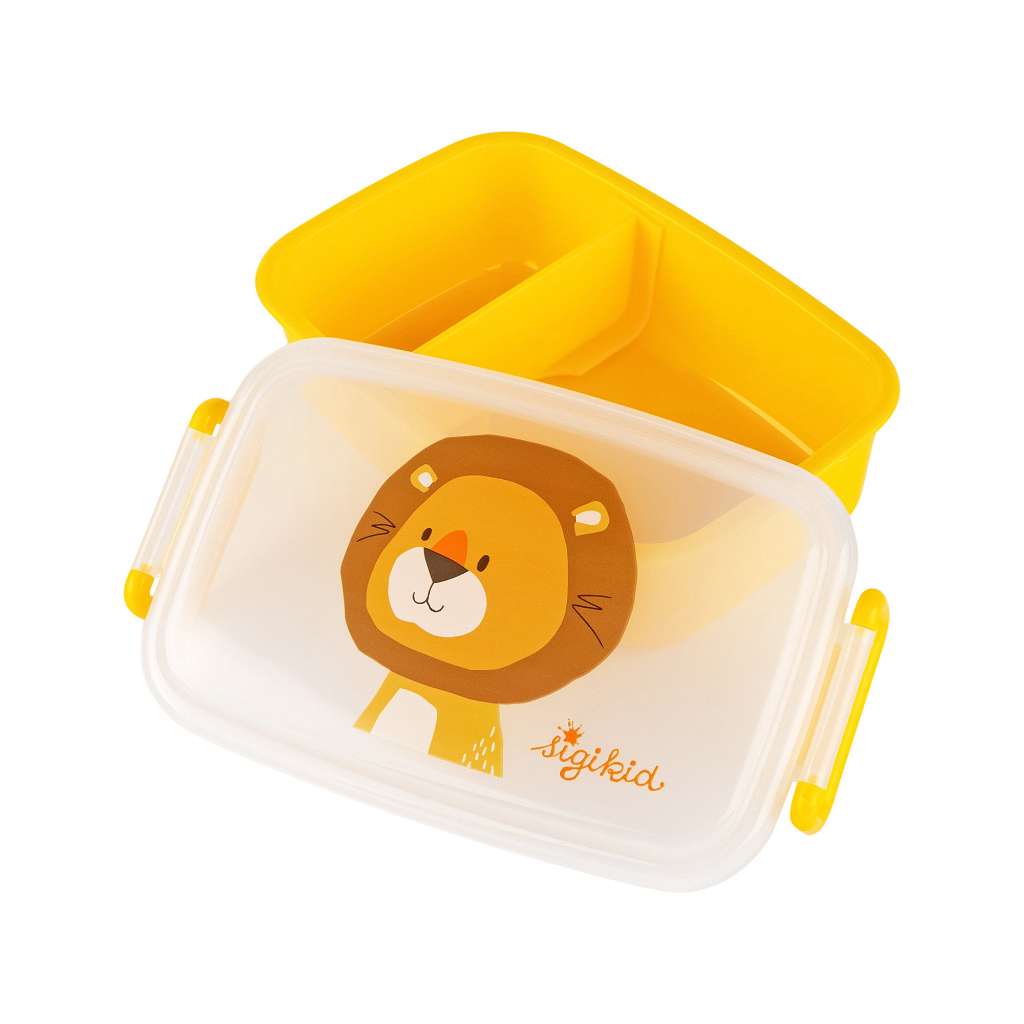 Lunchbox lion, removable partition inside Lunchbox lion, removable partition inside