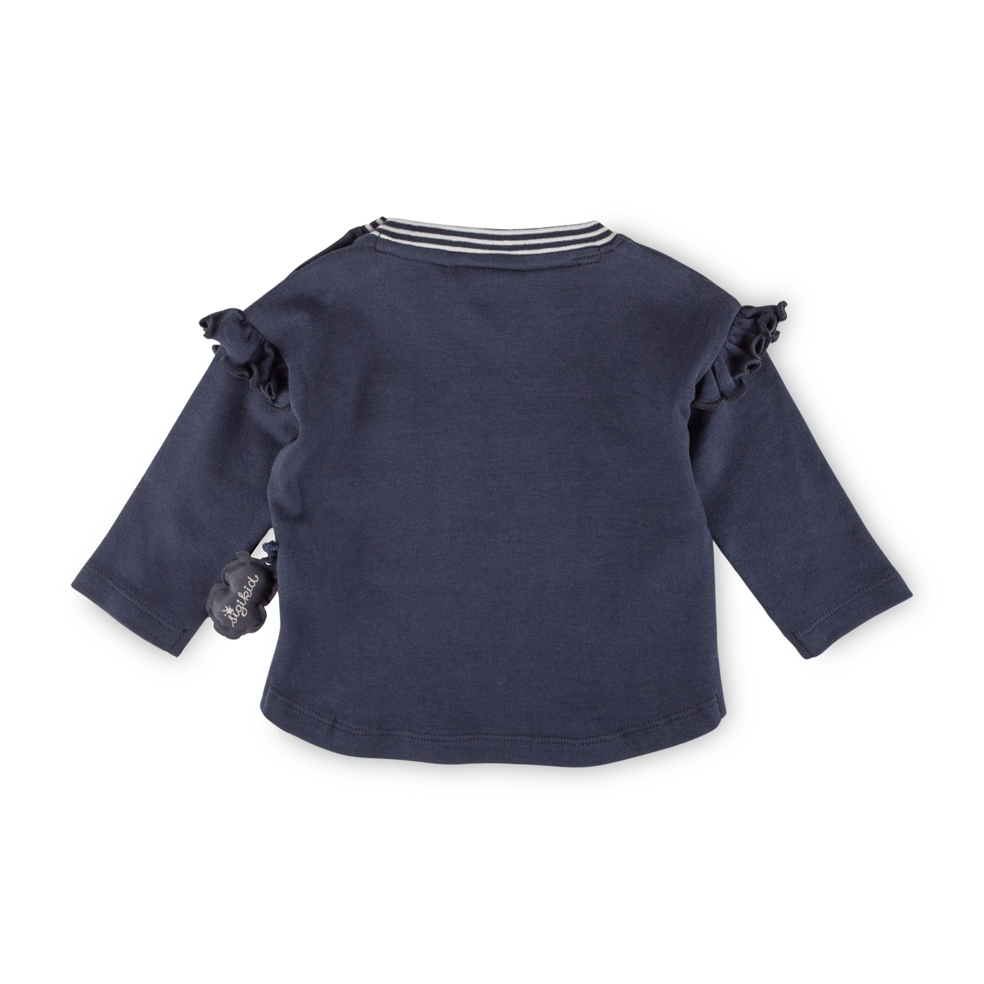 Baby Langarmshirt Eule Curious Owl, dunkelblau