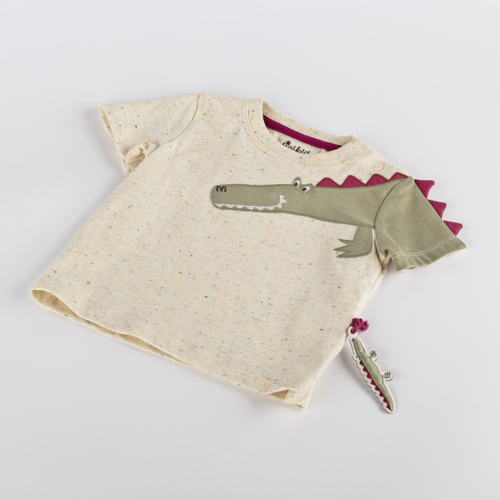 Baby slub T-shirt Happy Crocodile Baby slub T-shirt Happy Crocodile