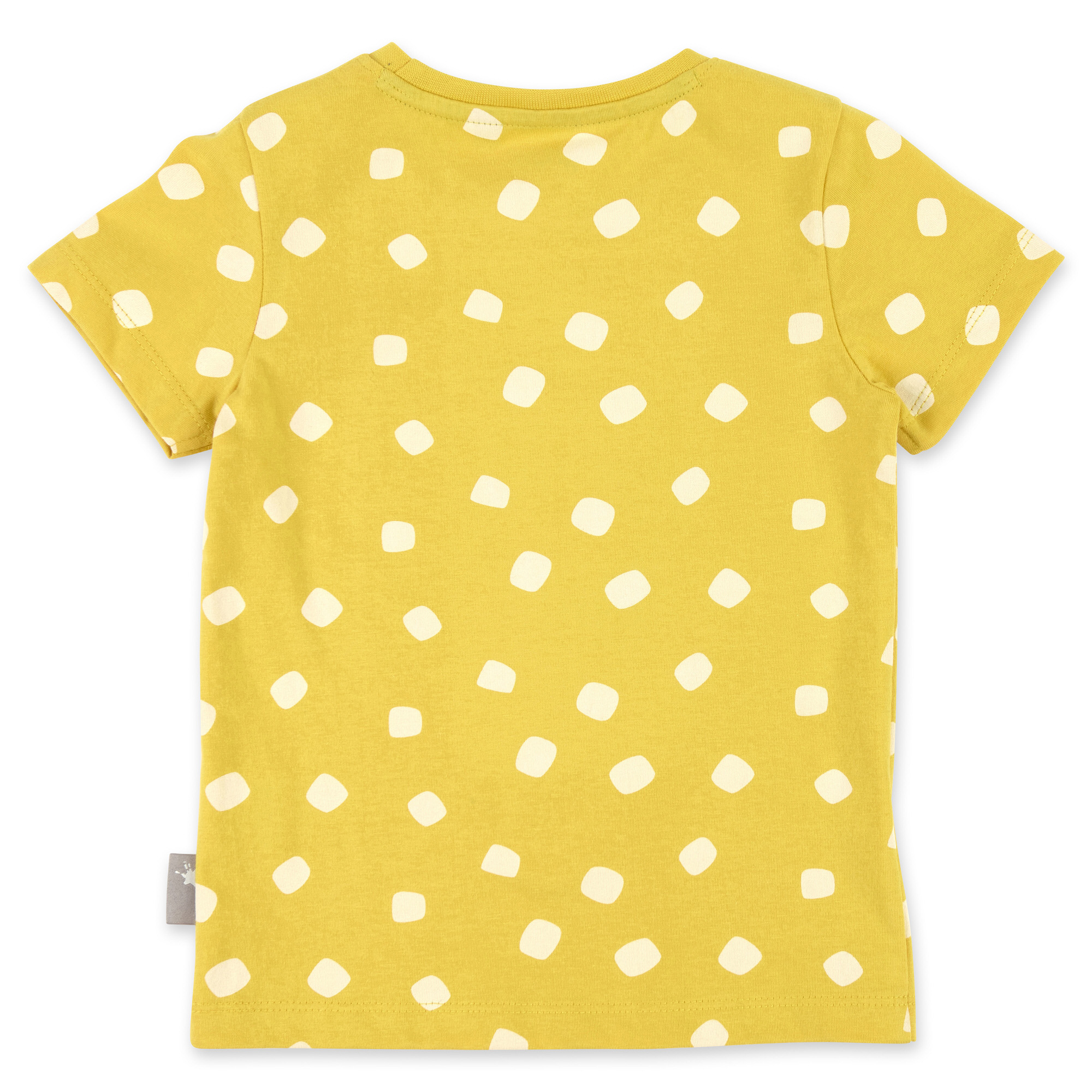 Kurzer Kinder Sommer Schlafanzug Giraffe, gelb-blau