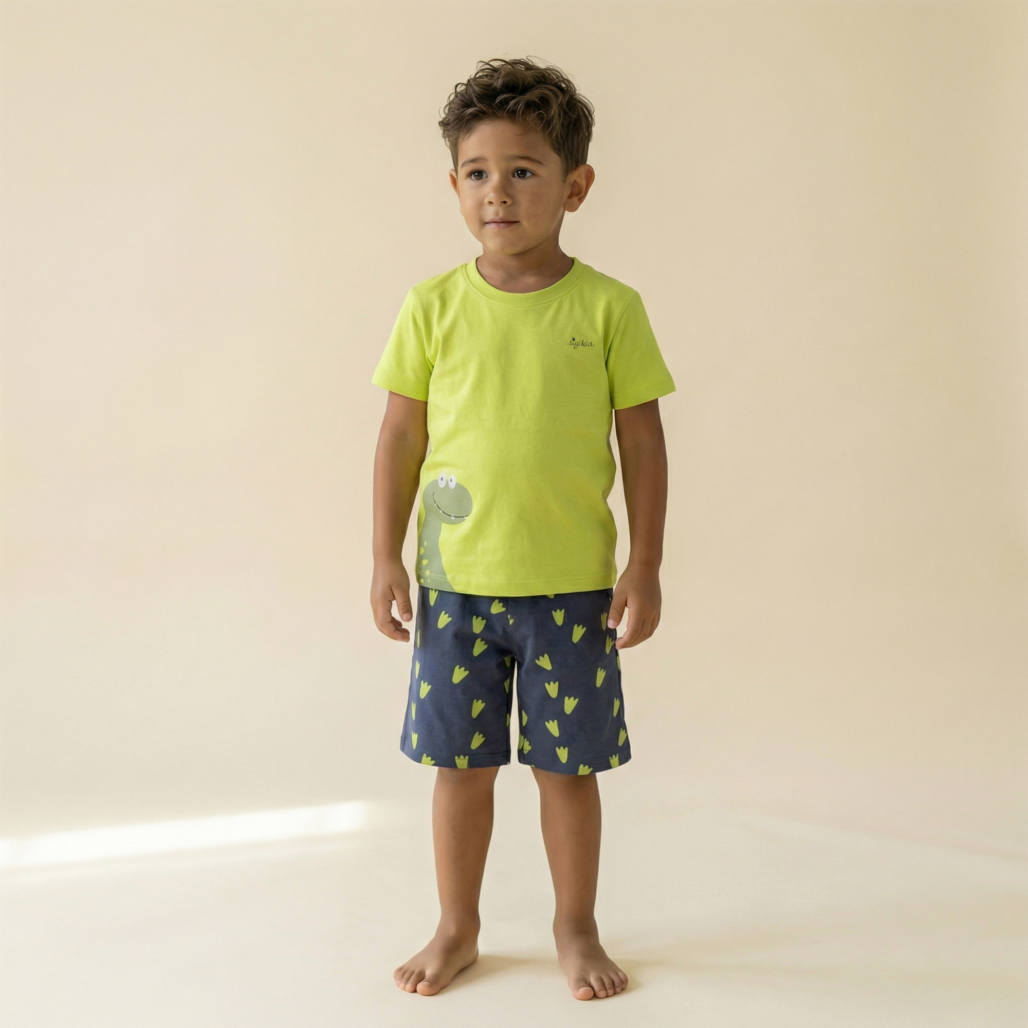 Children's shorty pyjama dinosaur