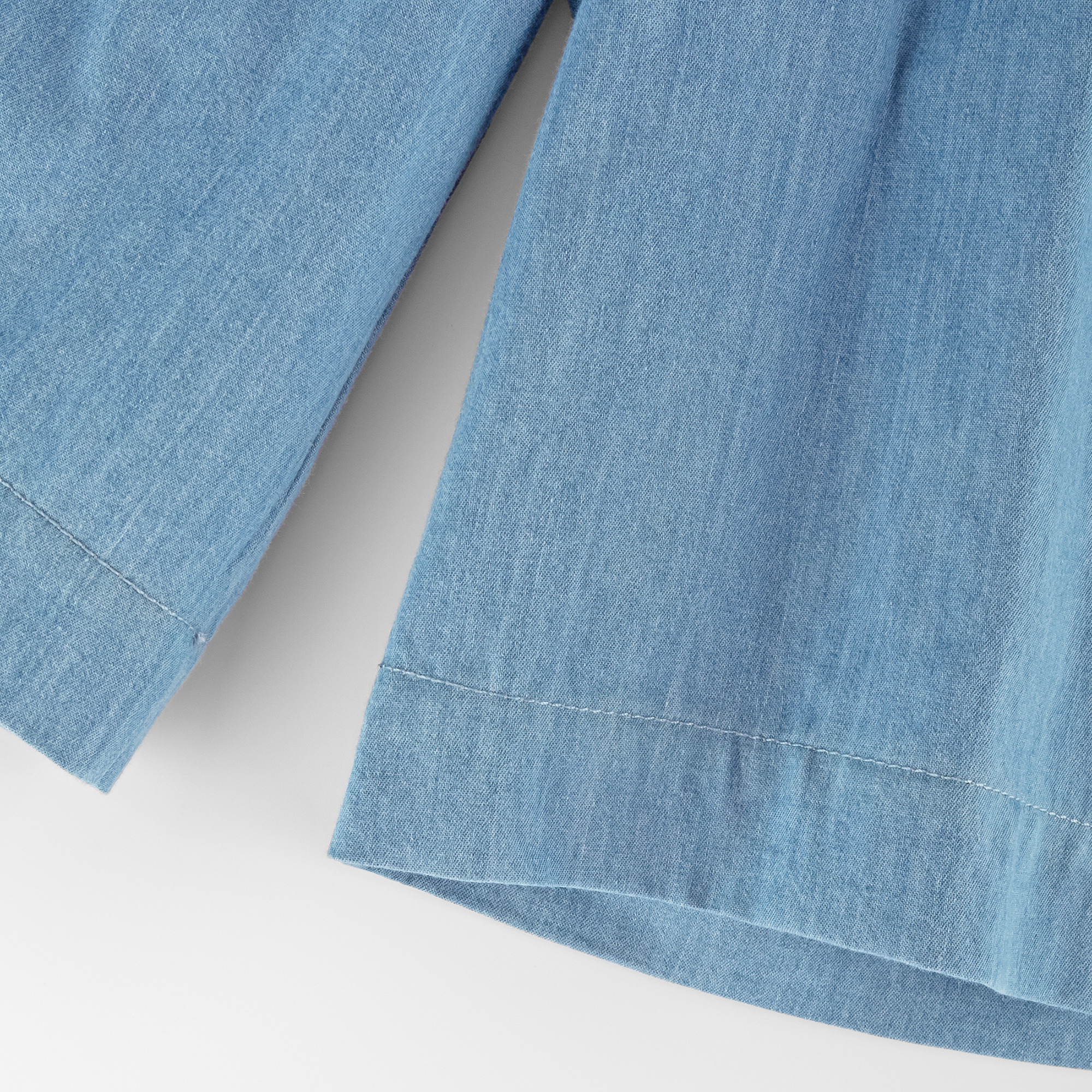 Kids' girls' culottes bermuda pants light blue