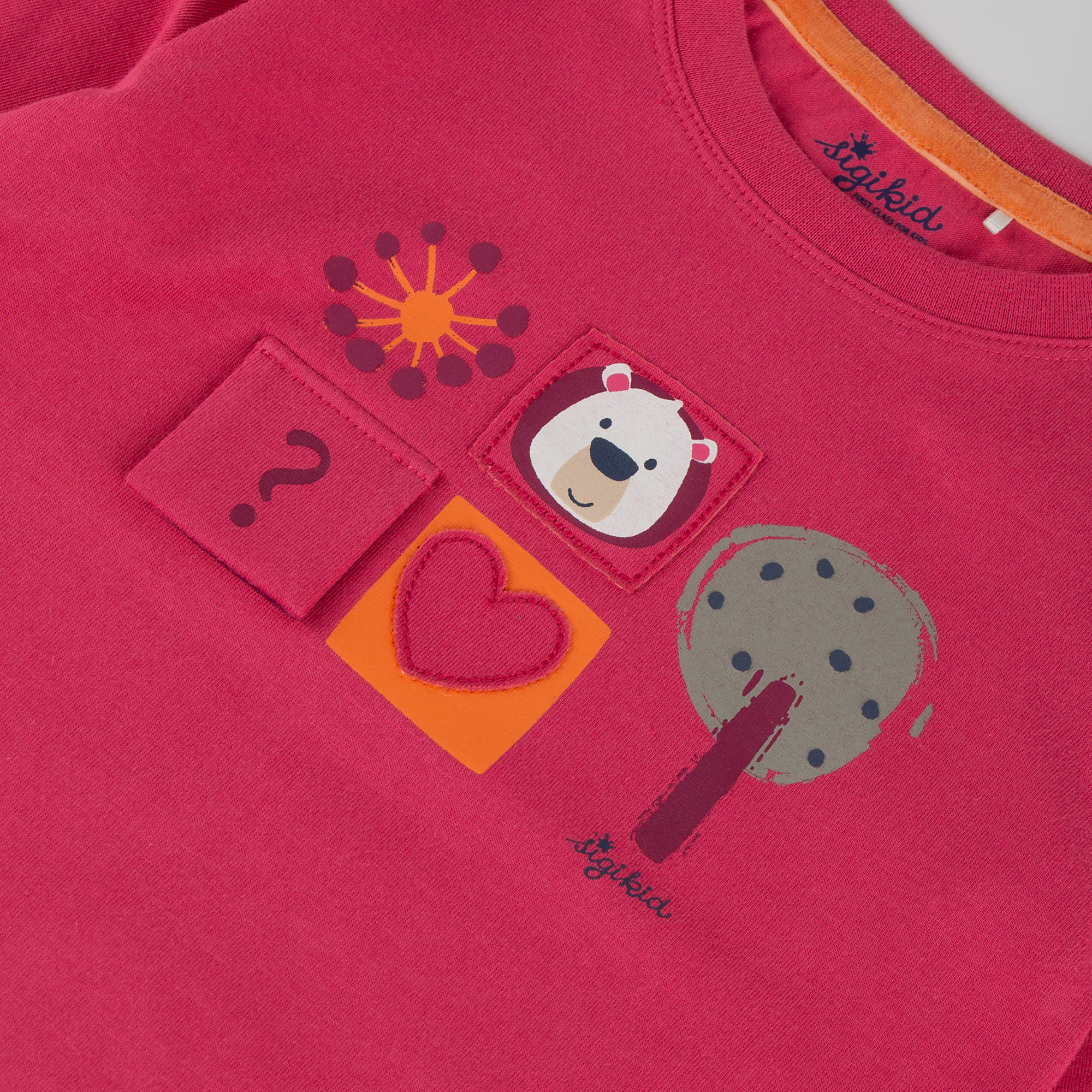Children's long sleeve Tee bear, Fancy Forest
