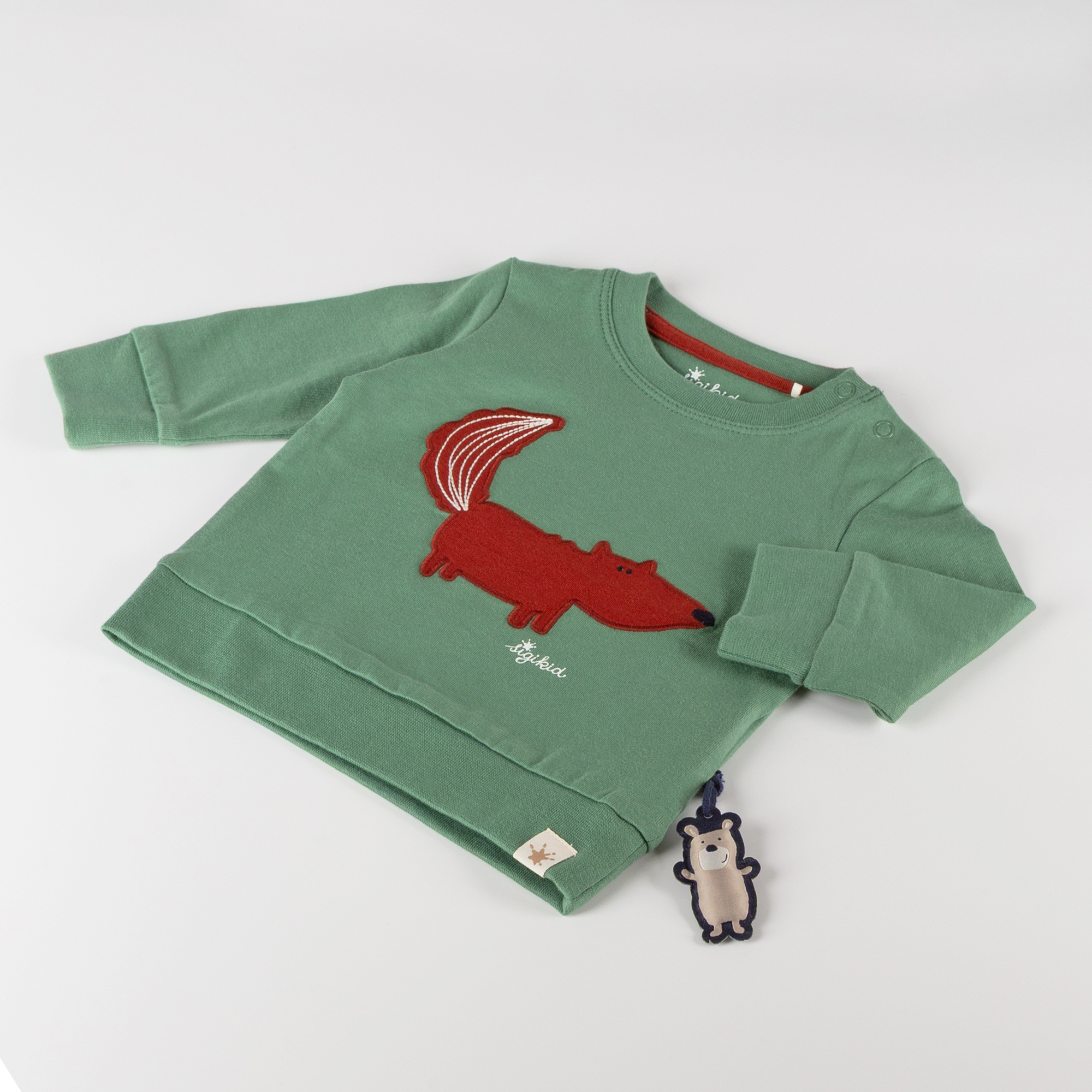 Baby Langarmshirt Fuchs, mit Bündchen