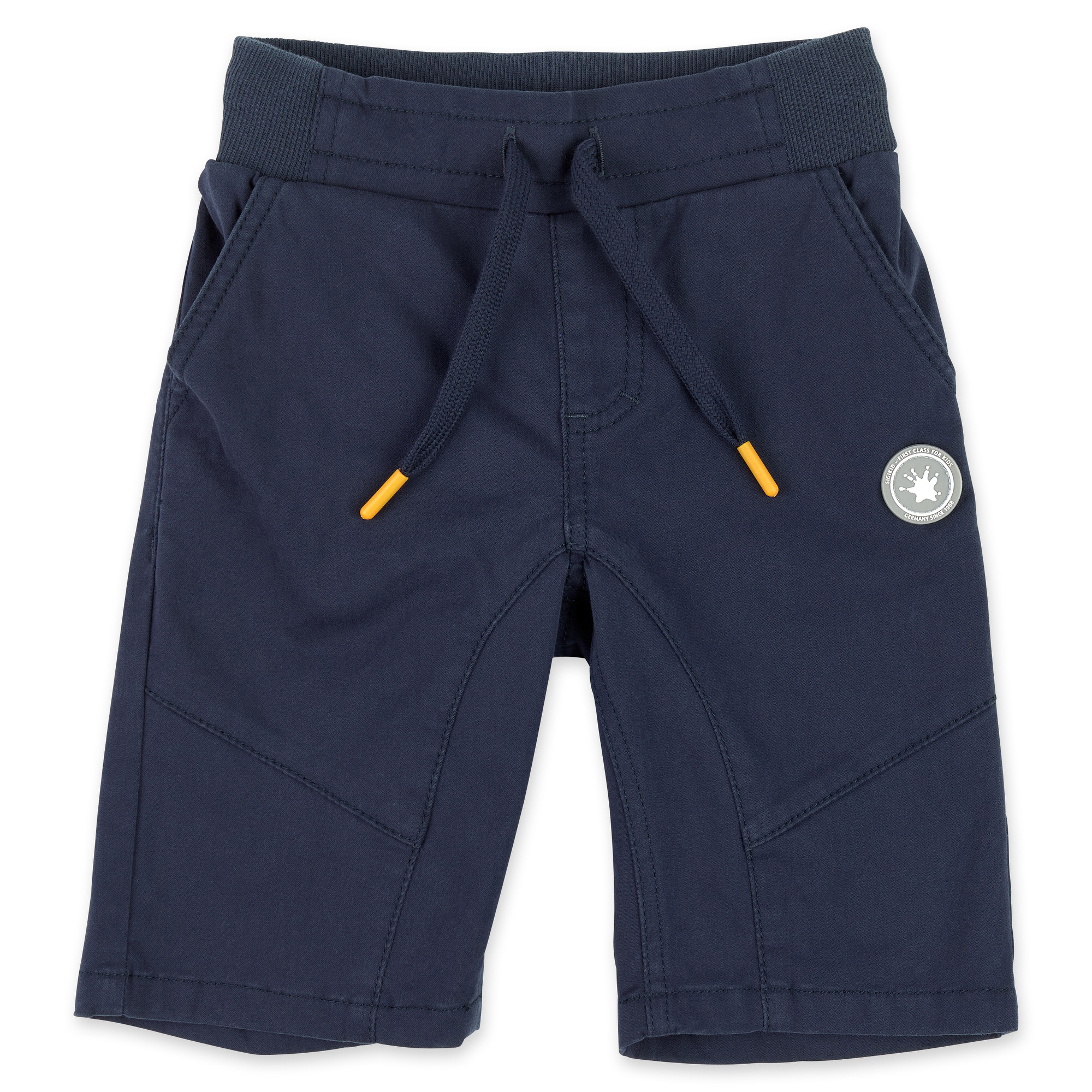 Children's gabardine bermuda shorts, dark blue