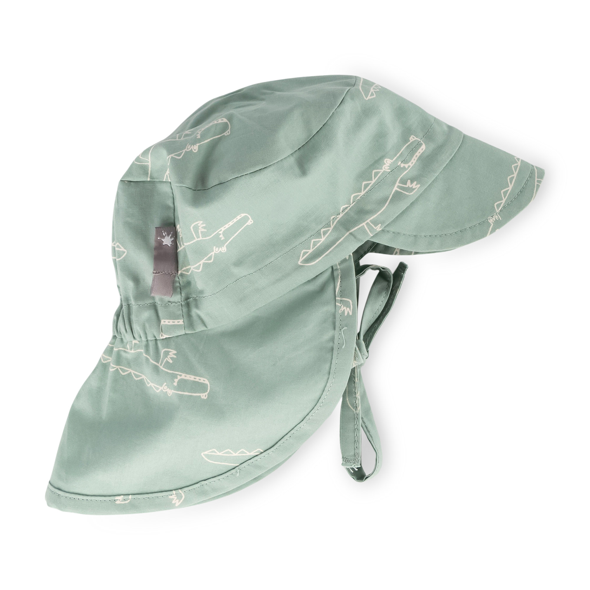 Peaked neck-flap baby sun hat Happy Crocodile Peaked neck-flap baby sun hat Happy Crocodile
