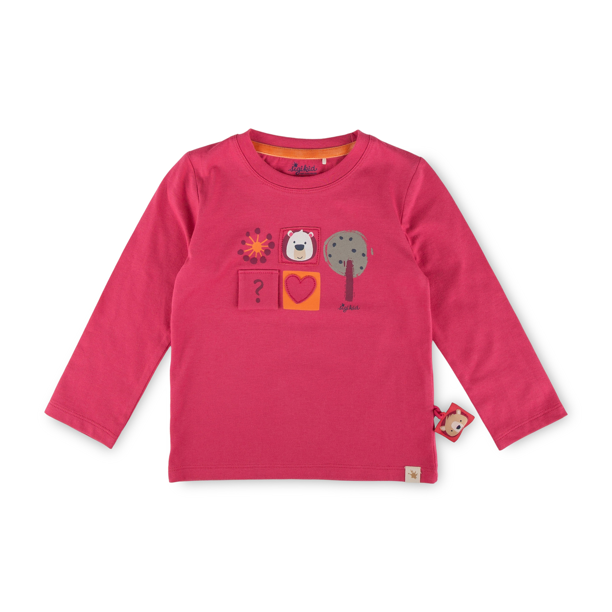 Children's long sleeve Tee bear, Fancy Forest