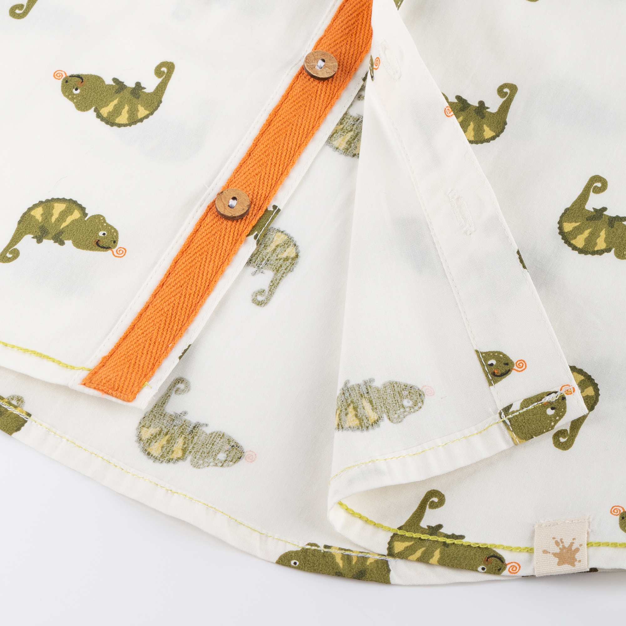 Children's short sleeve shirt chameleon, Jungle