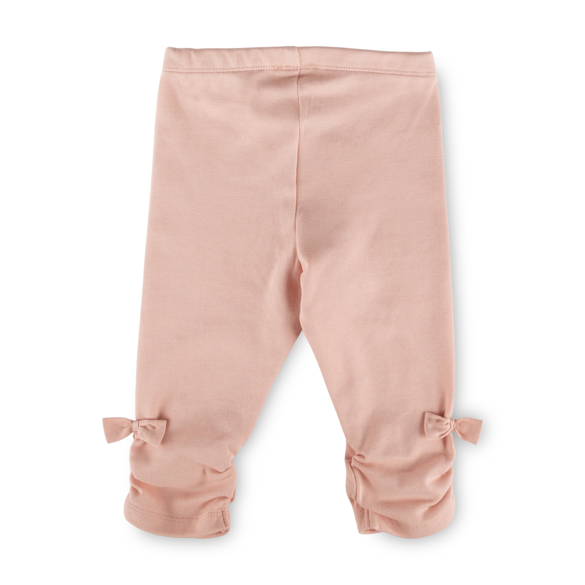 Girls' rib knit capri leggings Savanne, bow detailing