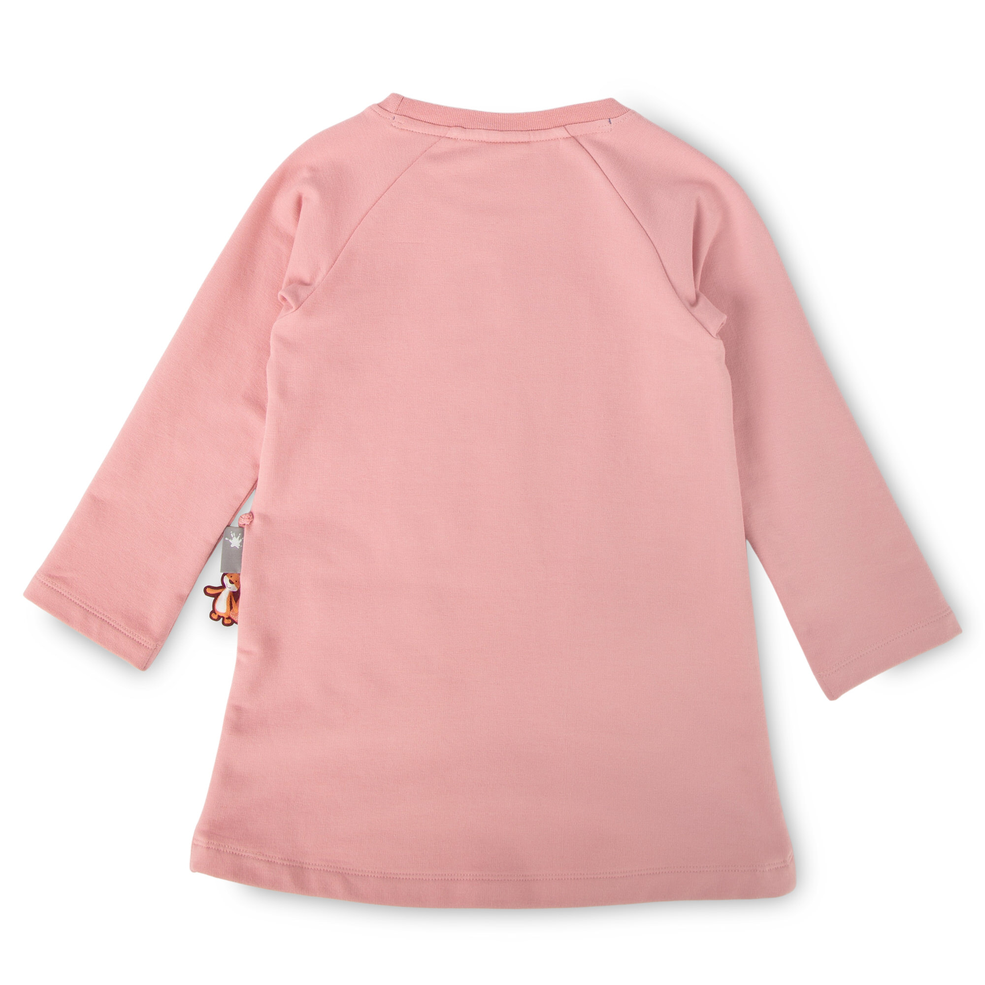 Kinder Sweatkleid Dancing Leaves in Rosa