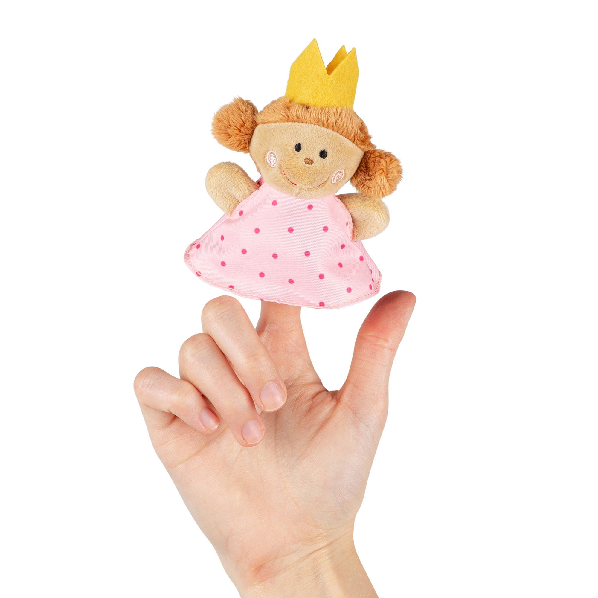 Finger plush puppet Princess, Mini puppet theatre