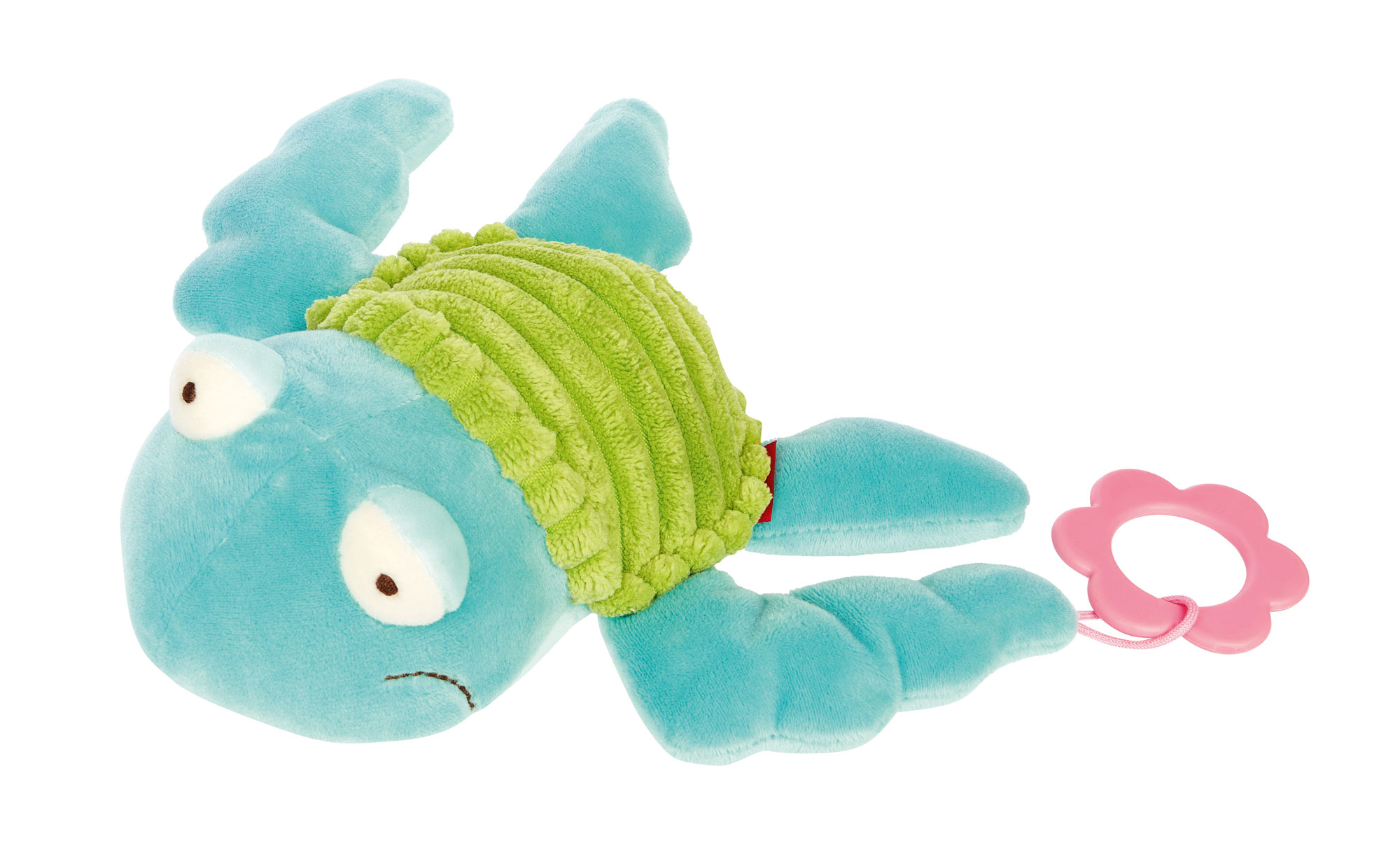 Baby chime soft toy turtle with teether