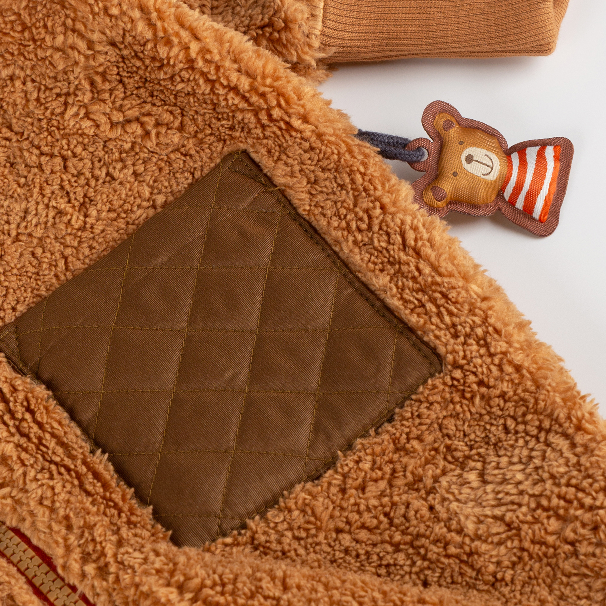 Baby Sherpa Fleeceoverall Winterbär, braun