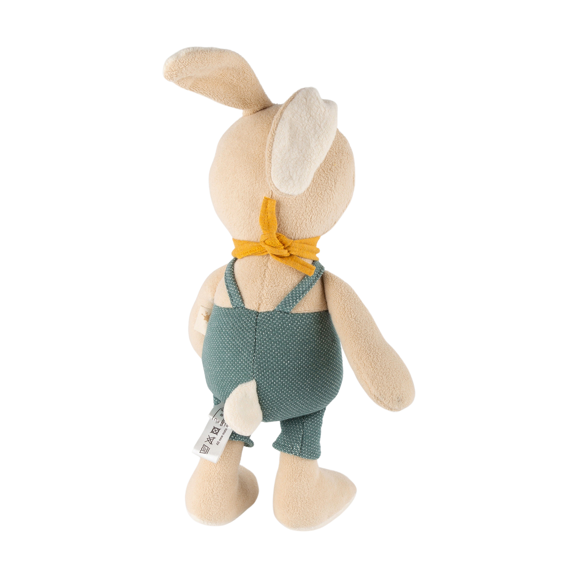 Dungarees plush bunny, teal green Dungarees plush bunny, teal green