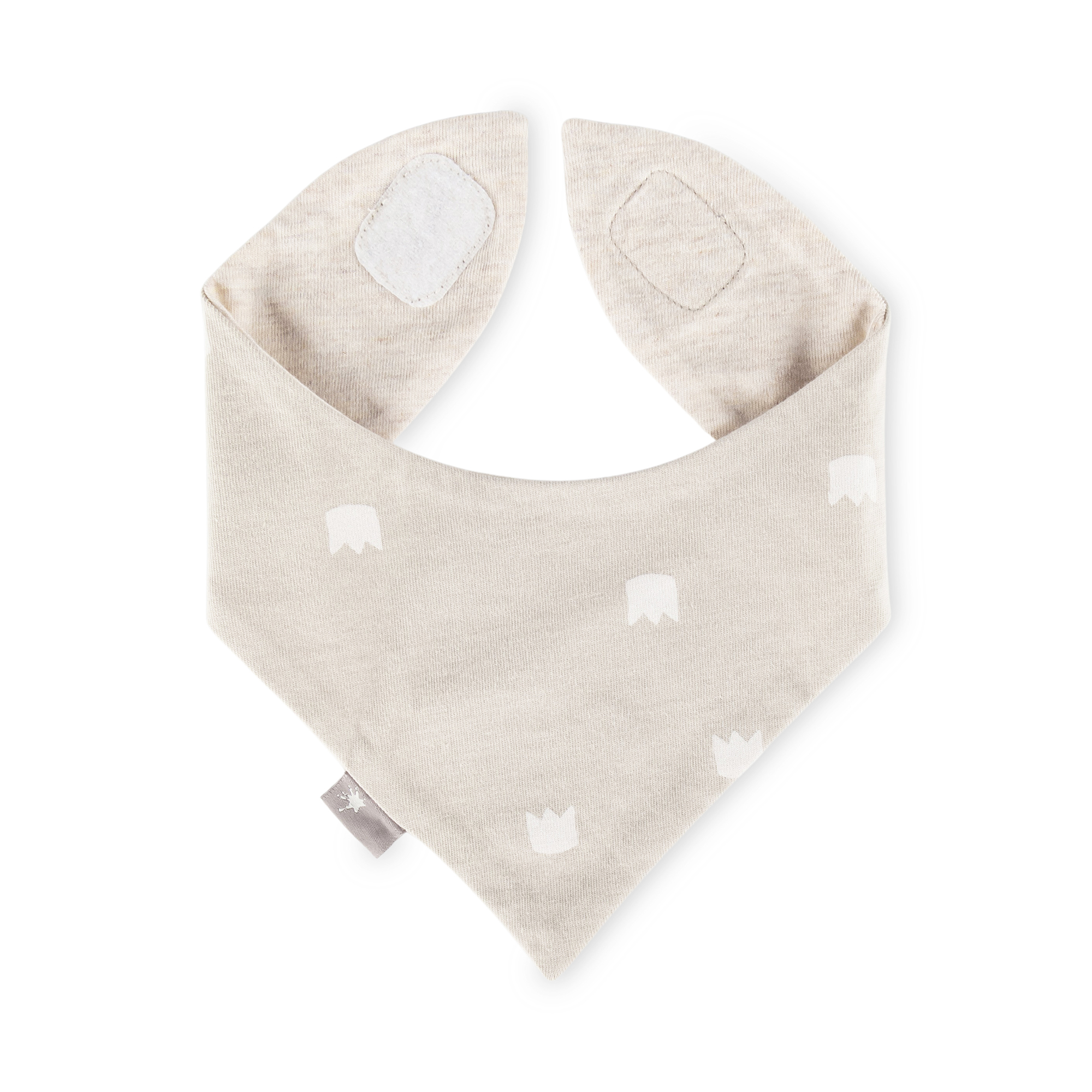 Baby Wende Halstuch Krönchen Bär, naturweiß Baby Wende Halstuch Krönchen Bär, naturweiß