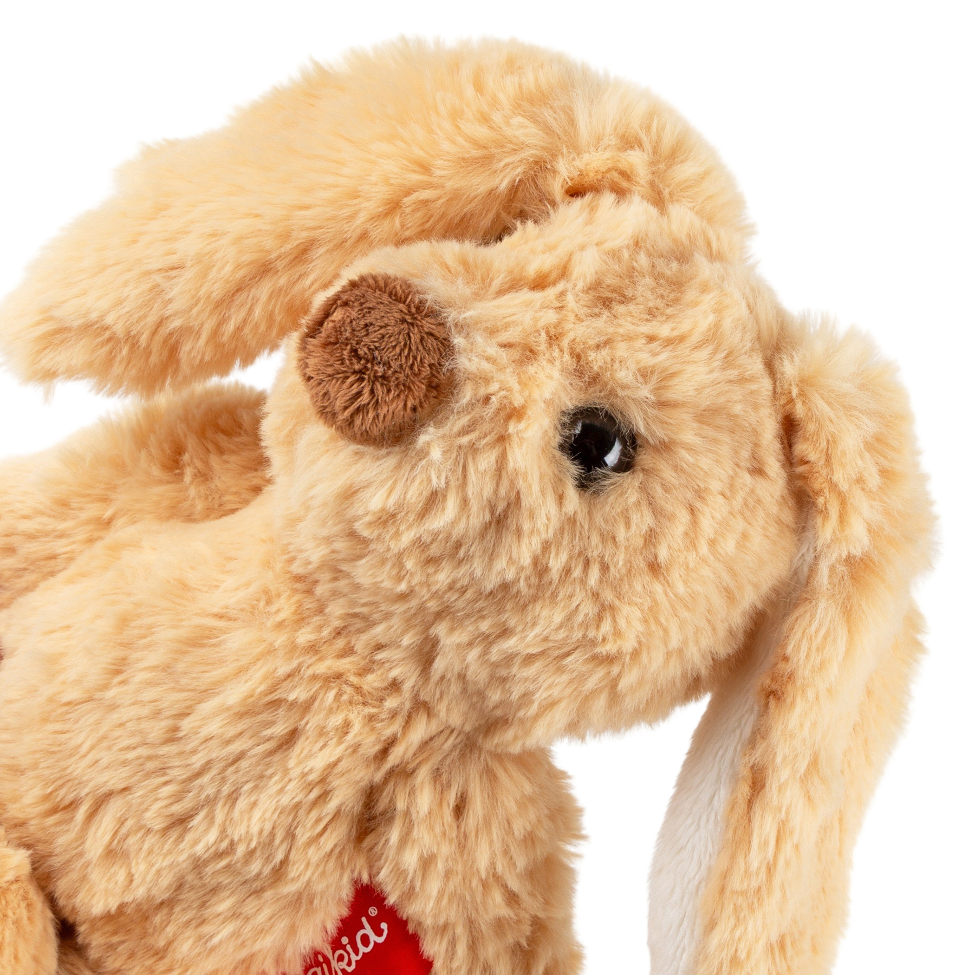 Silky soft plush toy rabbit, beige