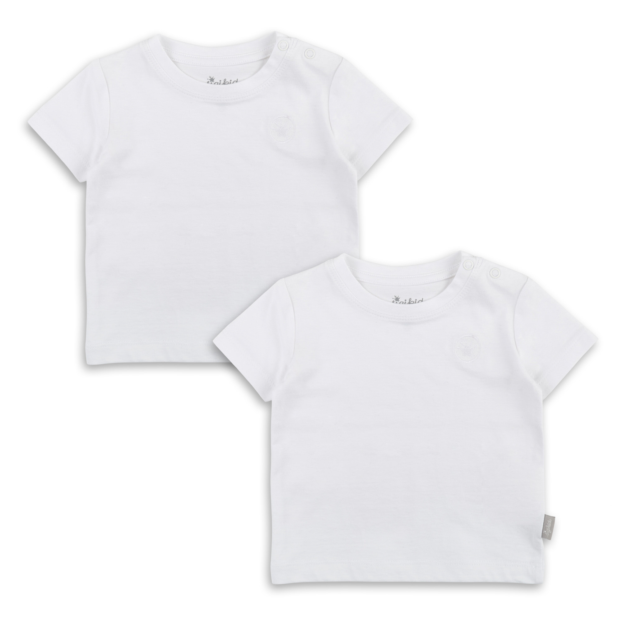 2 pack crew neck baby T-shirt, white 2 pack crew neck baby T-shirt, white