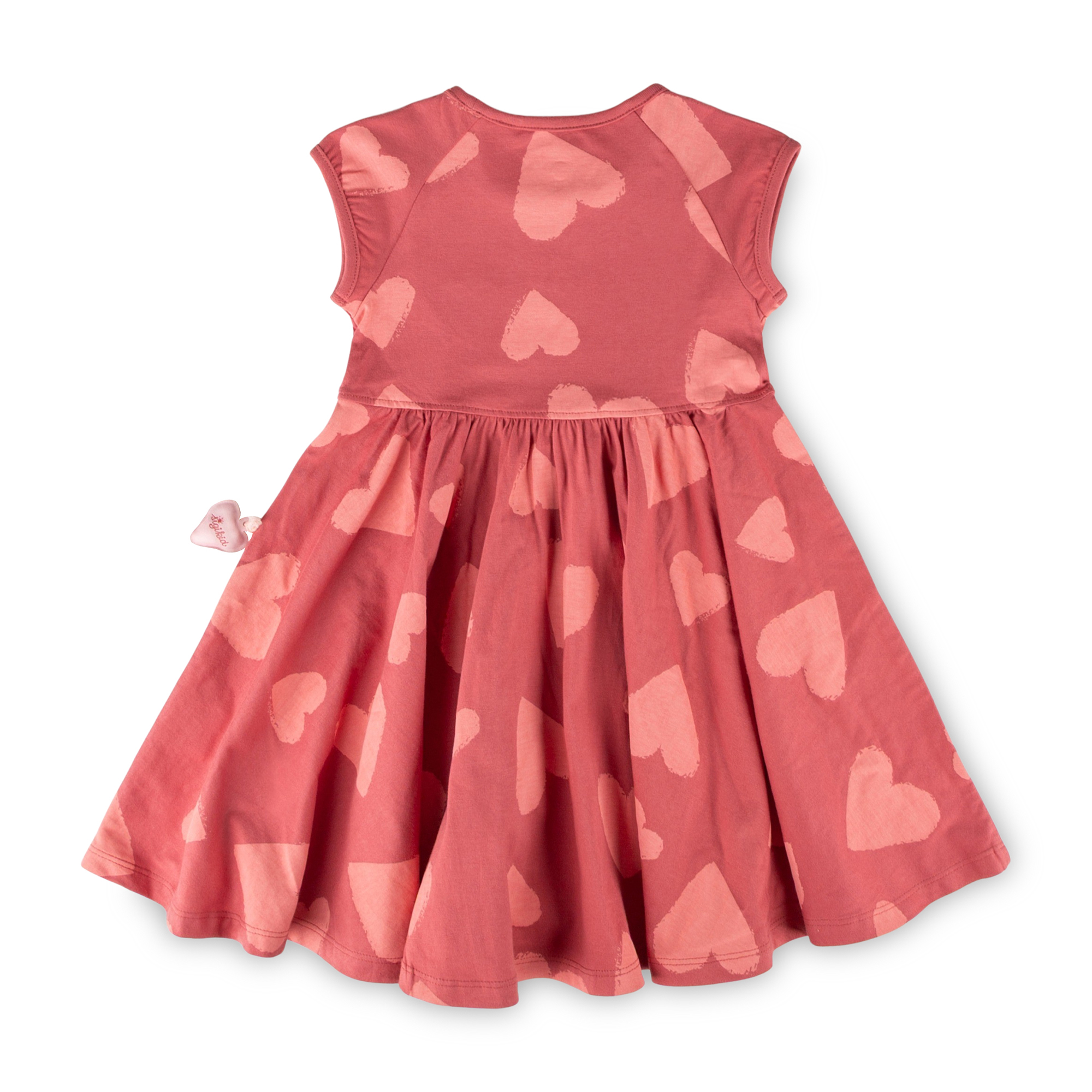 Dark pink children's summer dress hearts, Spring Birds