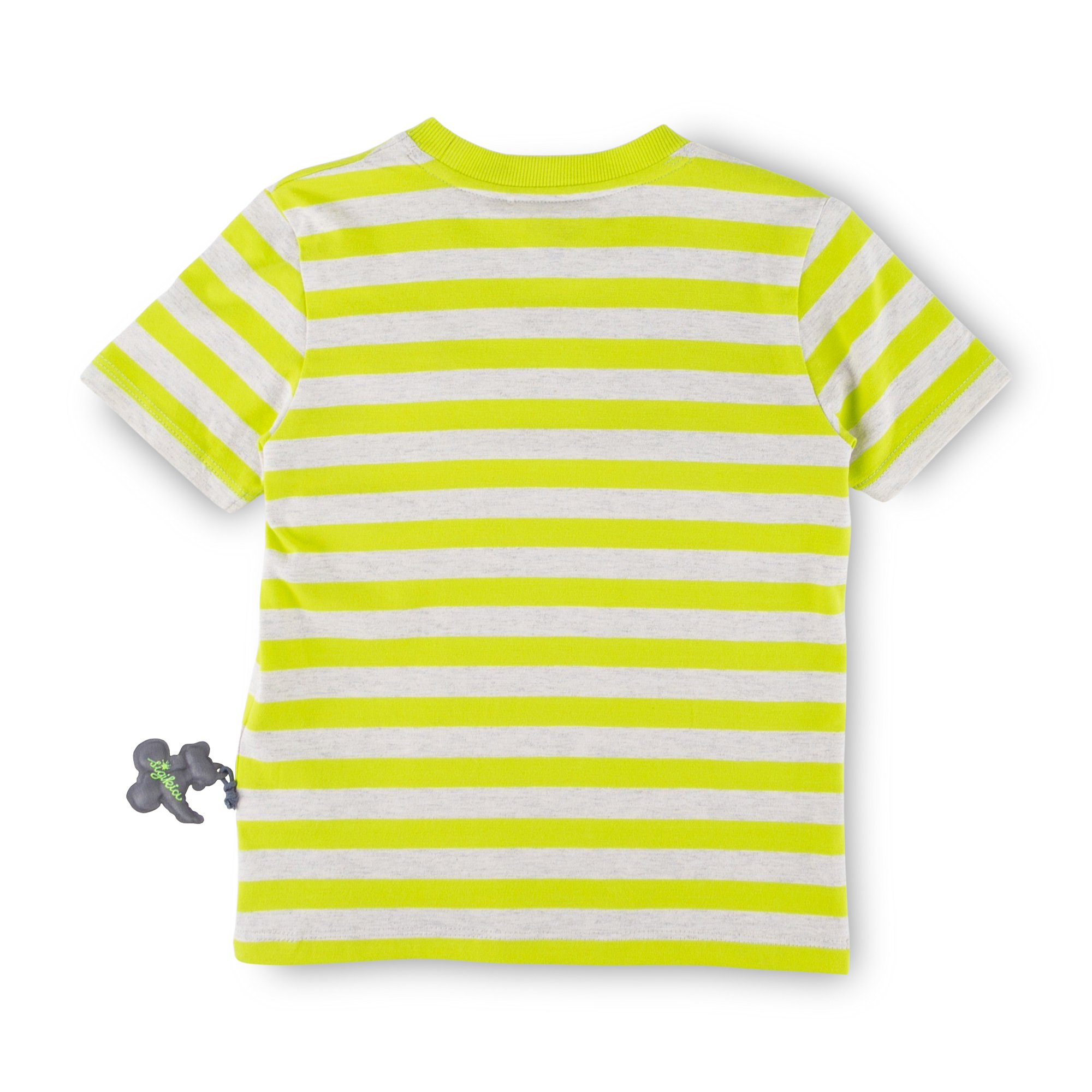 Kinder T-Shirt Sporty Dino, gelb-weiß gestreift Kinder T-Shirt Sporty Dino, gelb-weiß gestreift