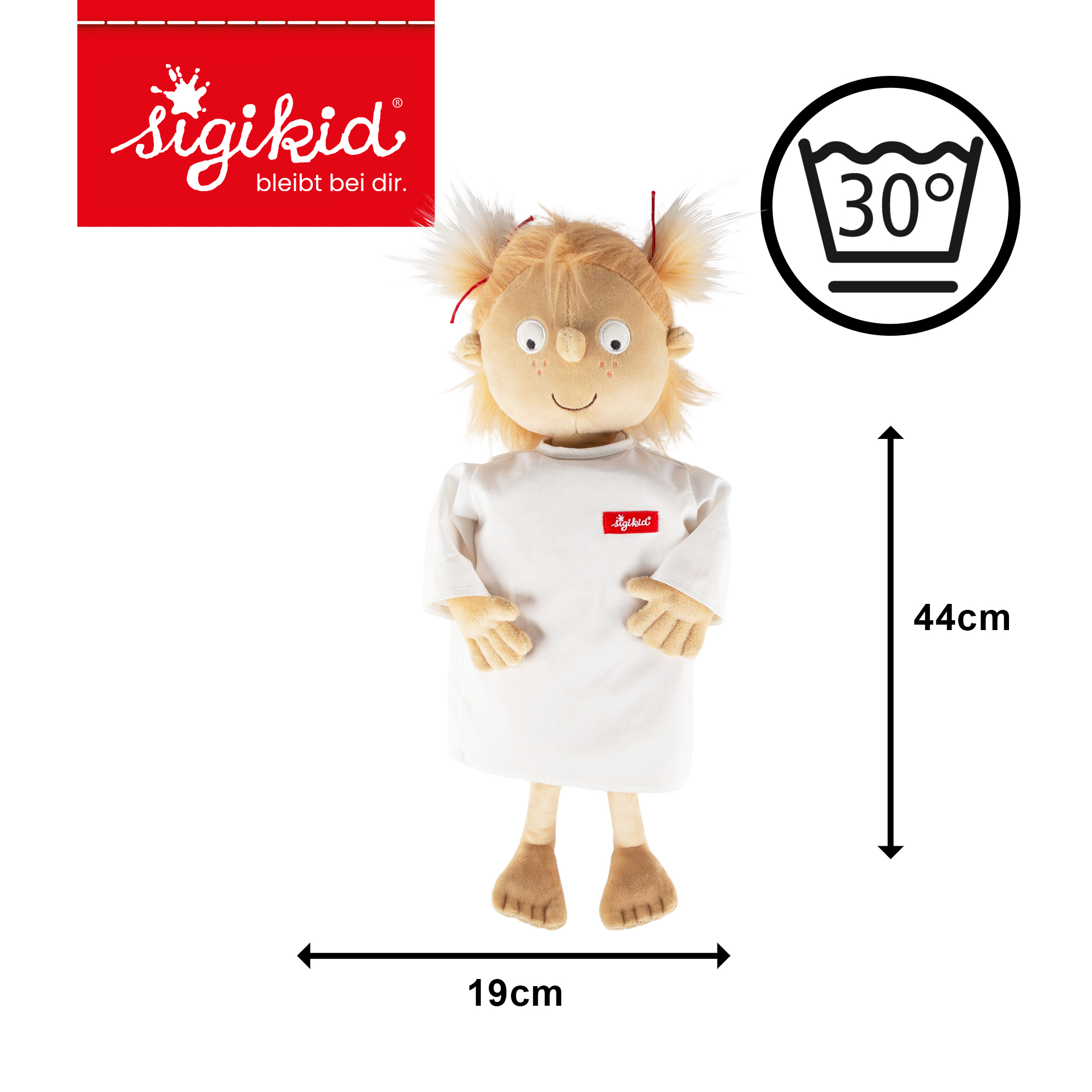 Plush doll Rosi, the little patient