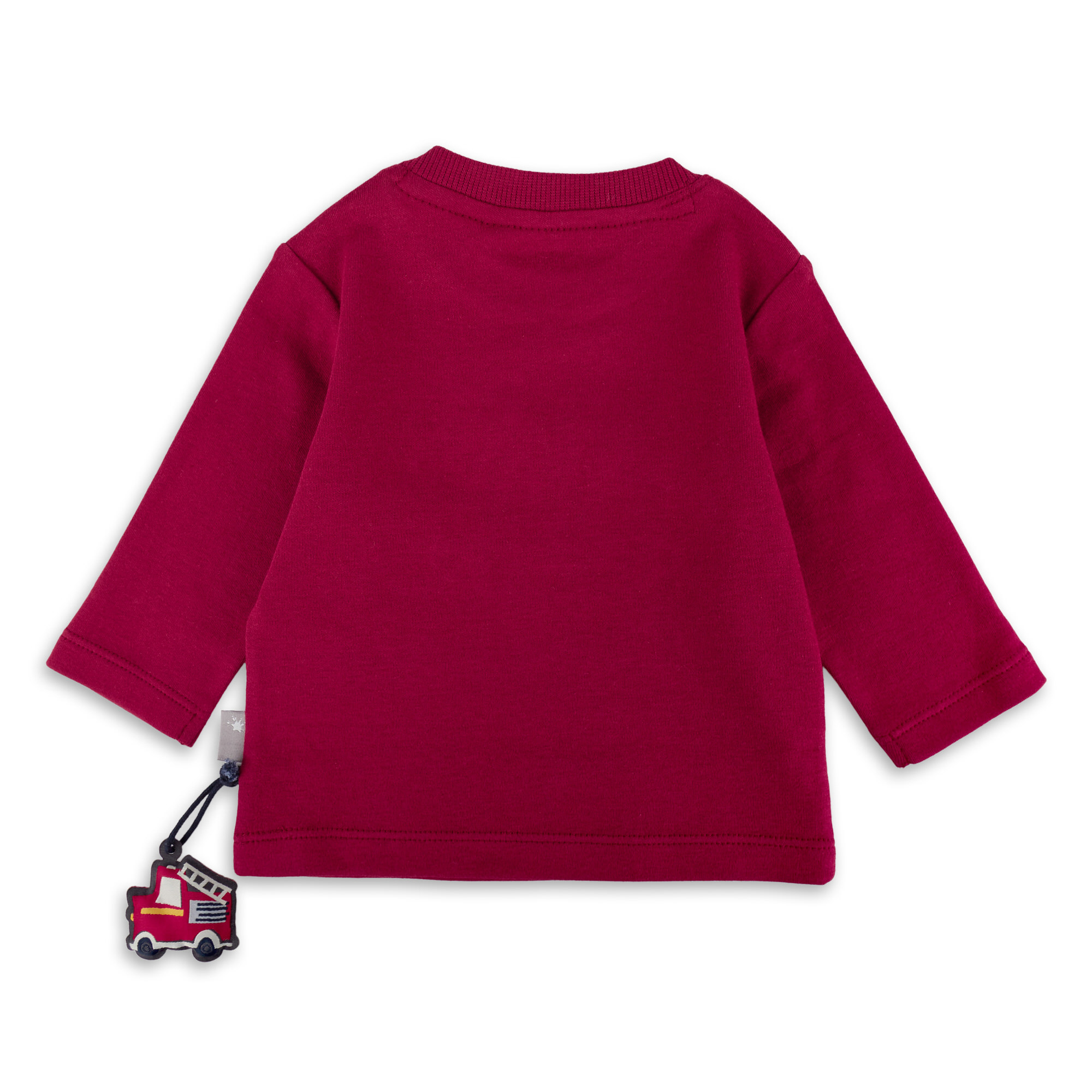 Rotes Baby Langarmshirt Betonmischer Rotes Baby Langarmshirt Betonmischer