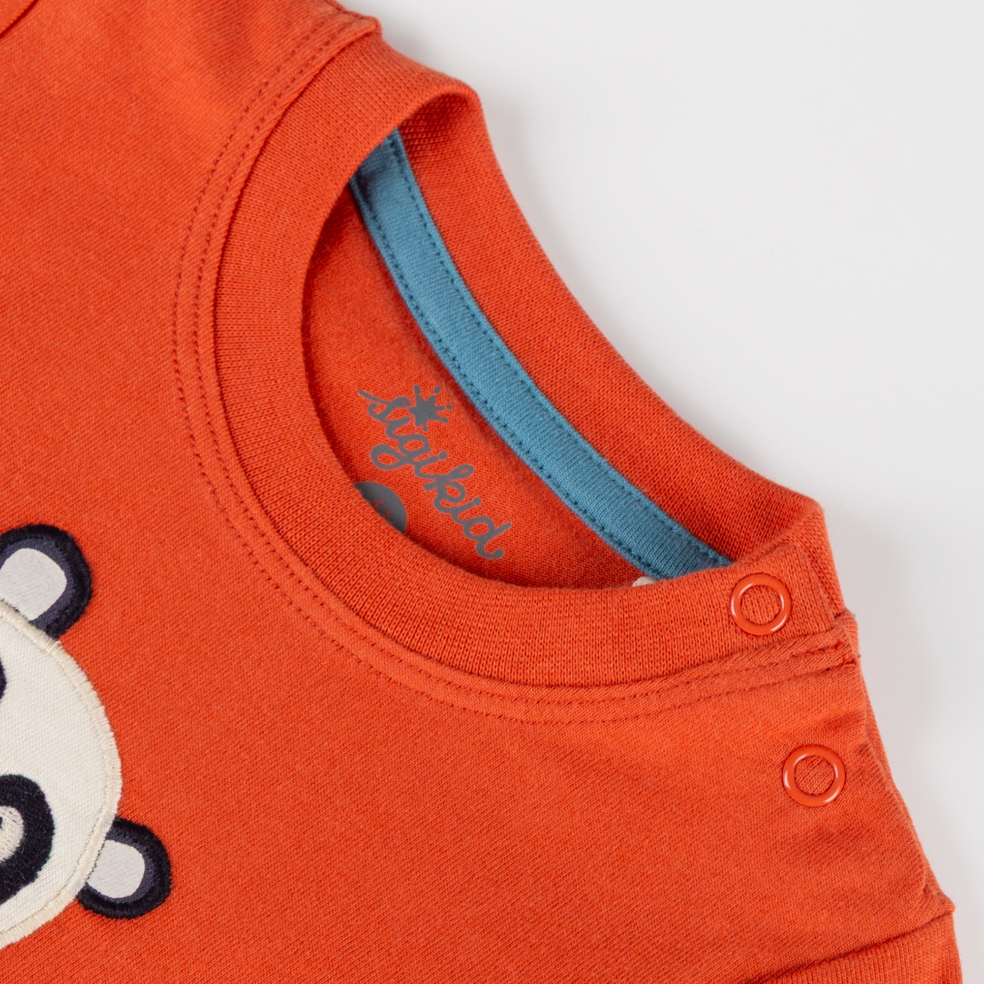 Baby long sleeve Tee panda, ribbed cuffs