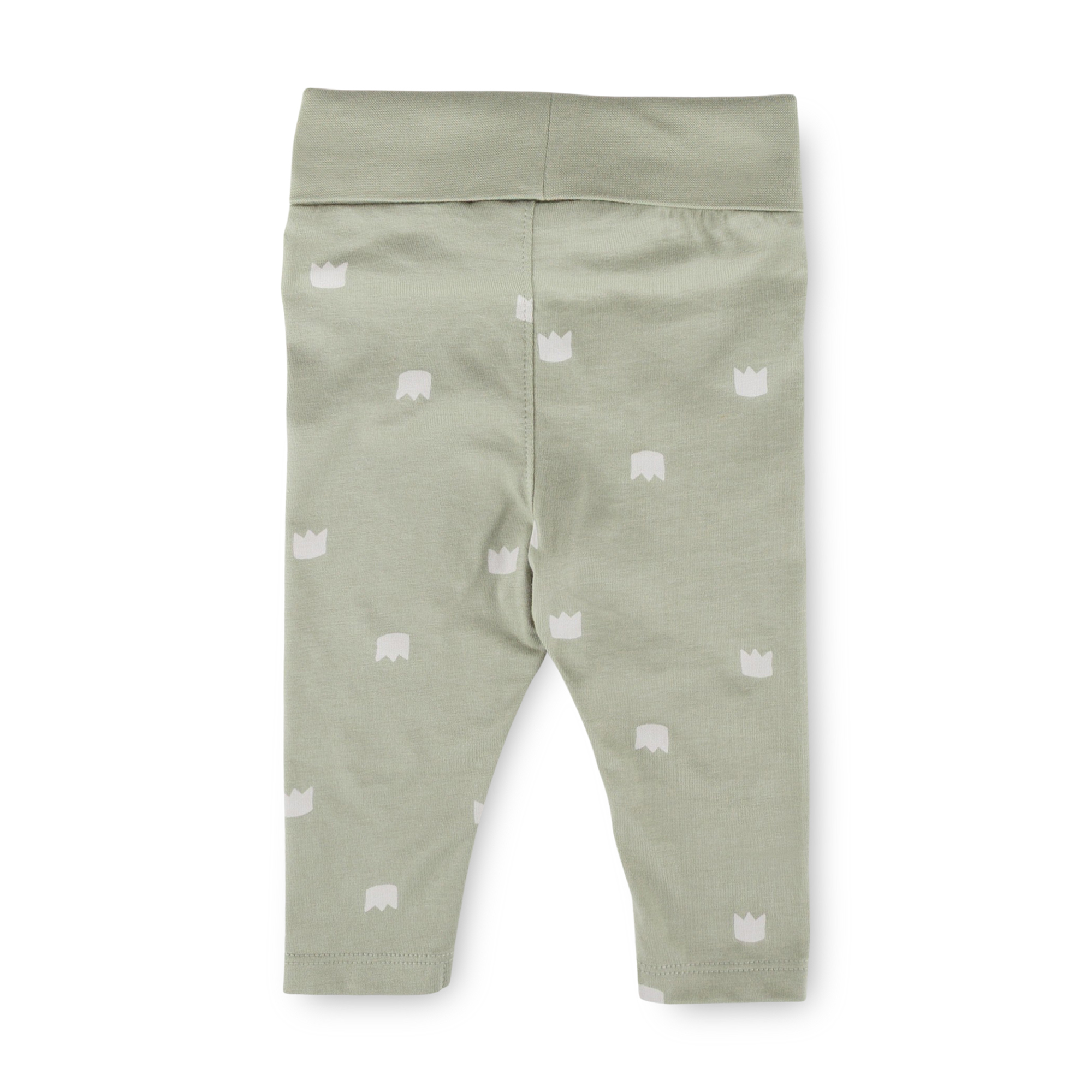 Newborn baby leggings, green