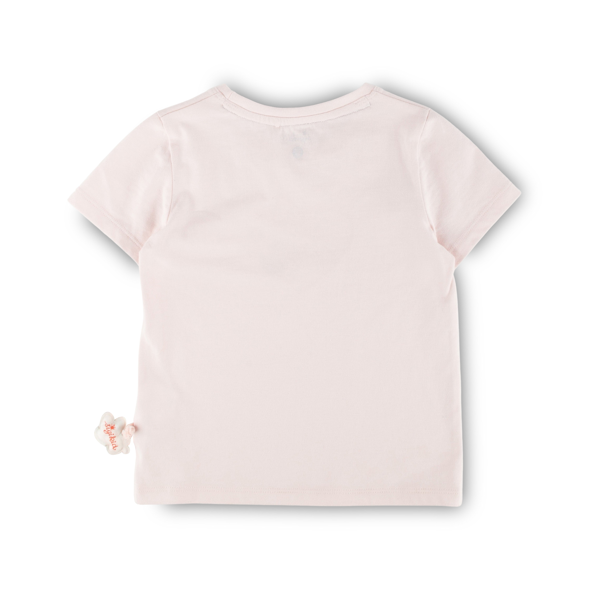 Children's T-shirt ladybug & heart, pale pink