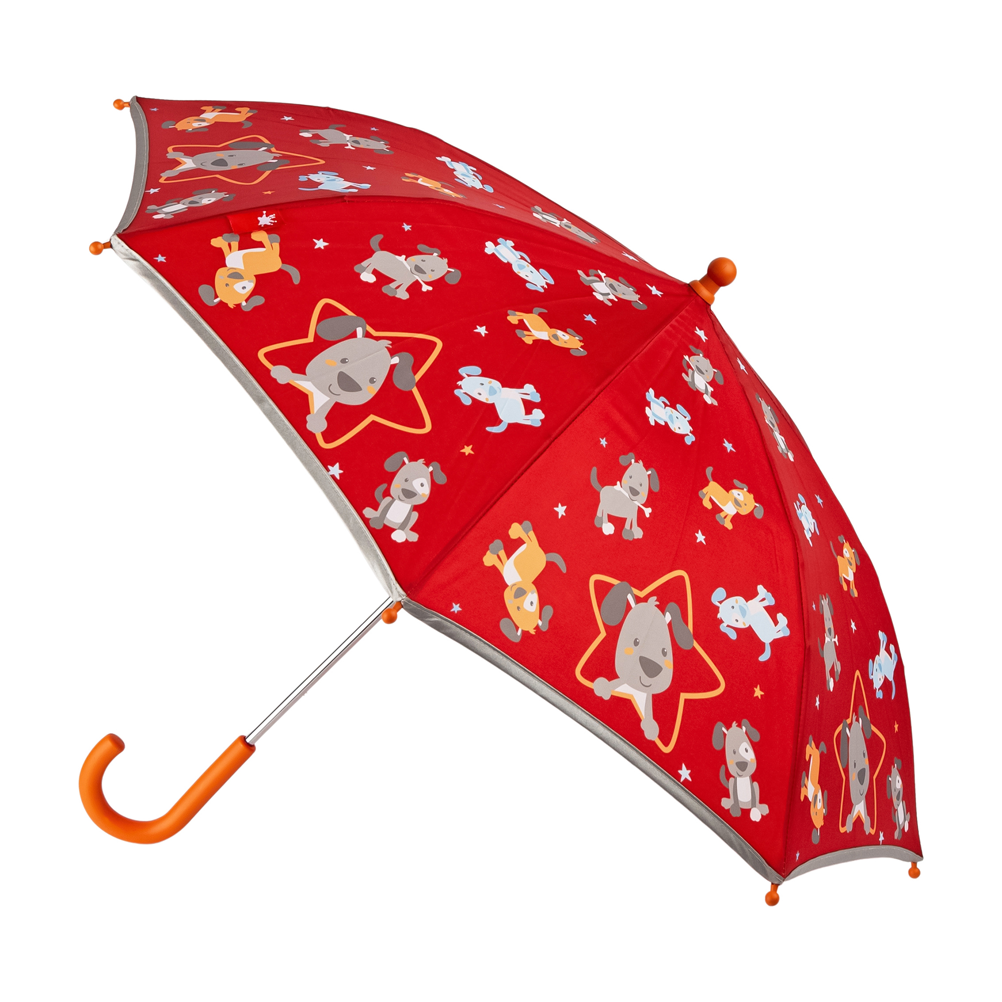 Children's umbrella dogs, reflective edge