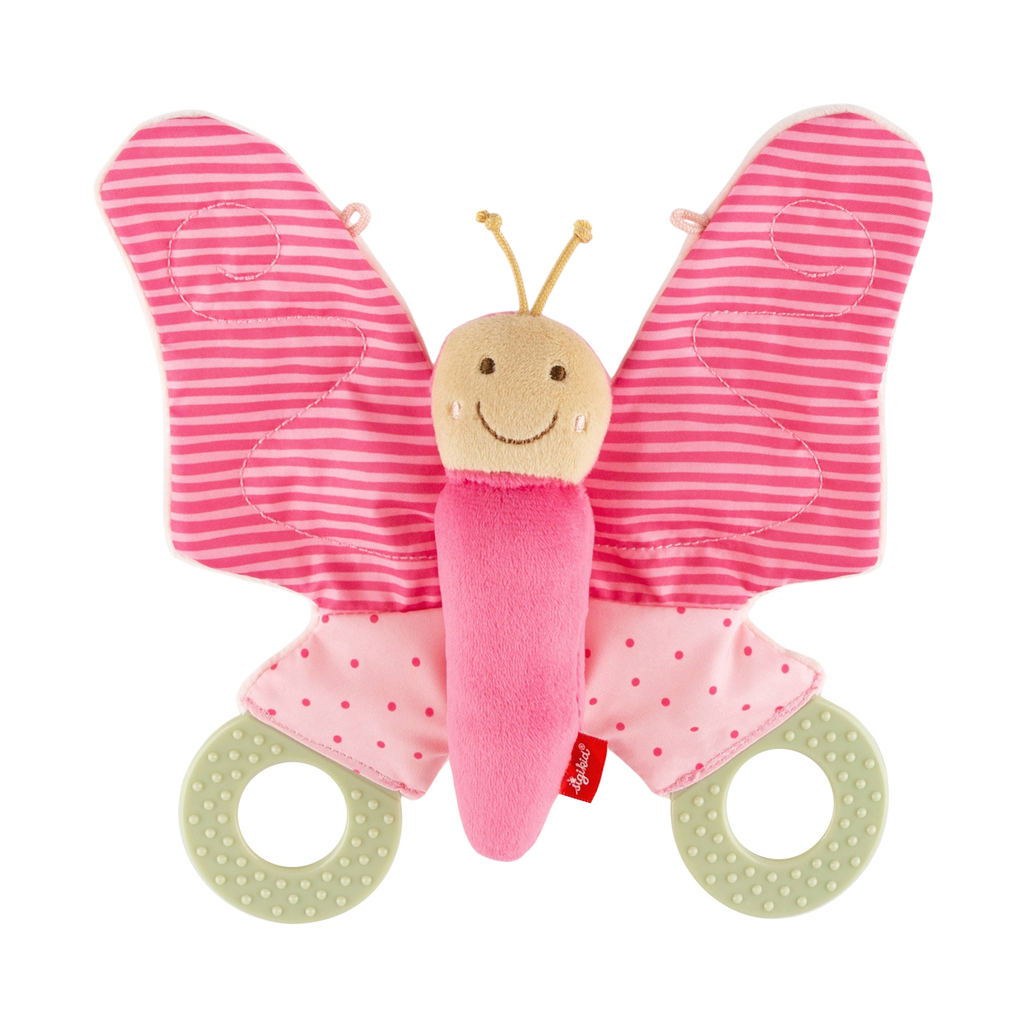 Baby rustle butterfly pink, small Baby rustle butterfly pink, small