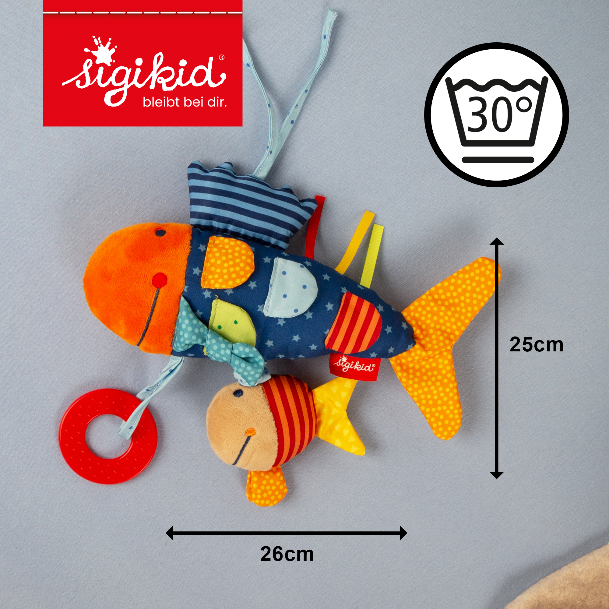 Baby activity soft toy fish, vibrating rattle Baby activity soft toy fish, vibrating rattle