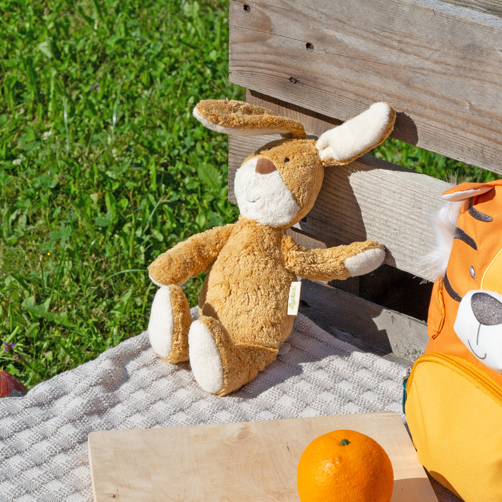 Organic soft toy bunny