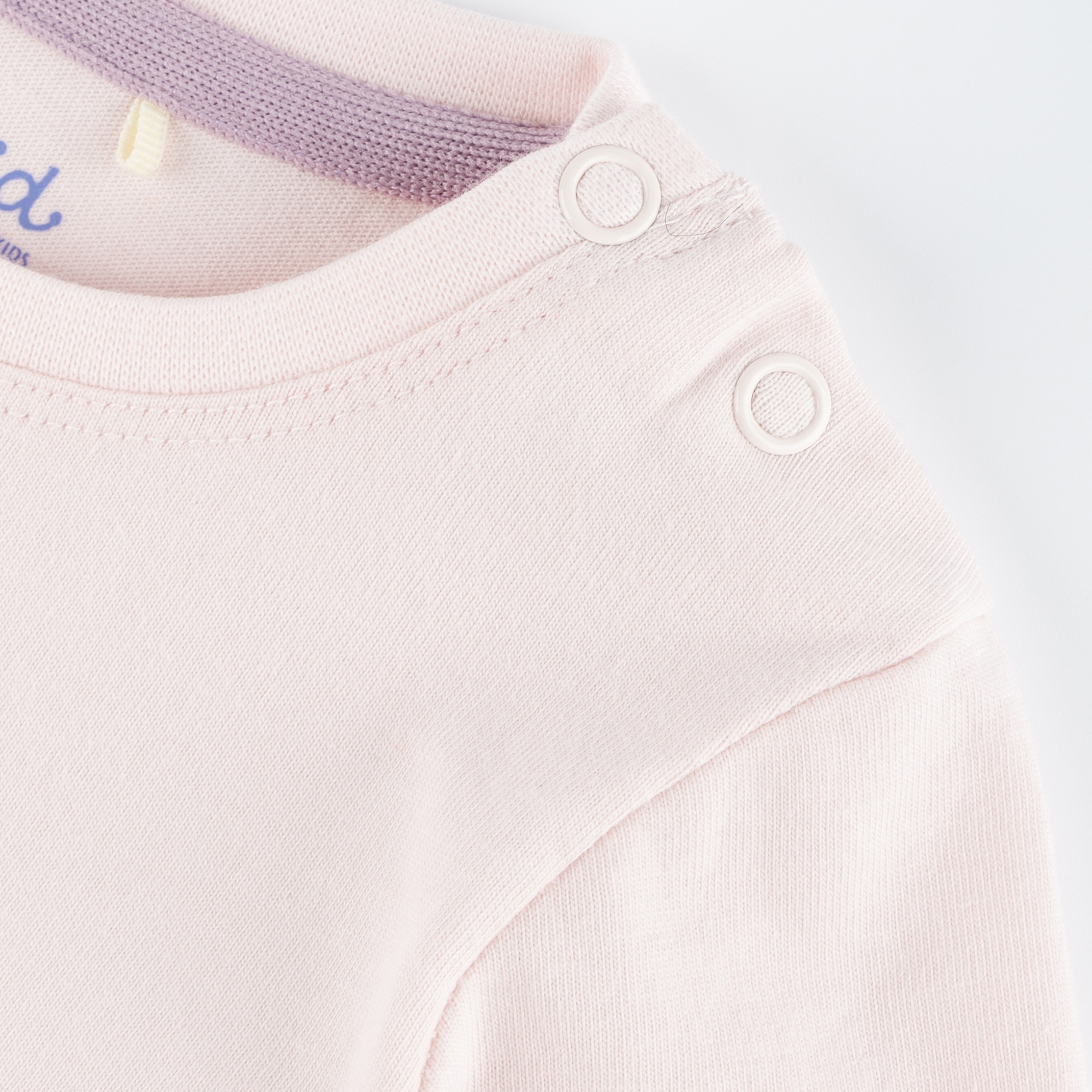 Baby long sleeve Tee ladybug, pale pink