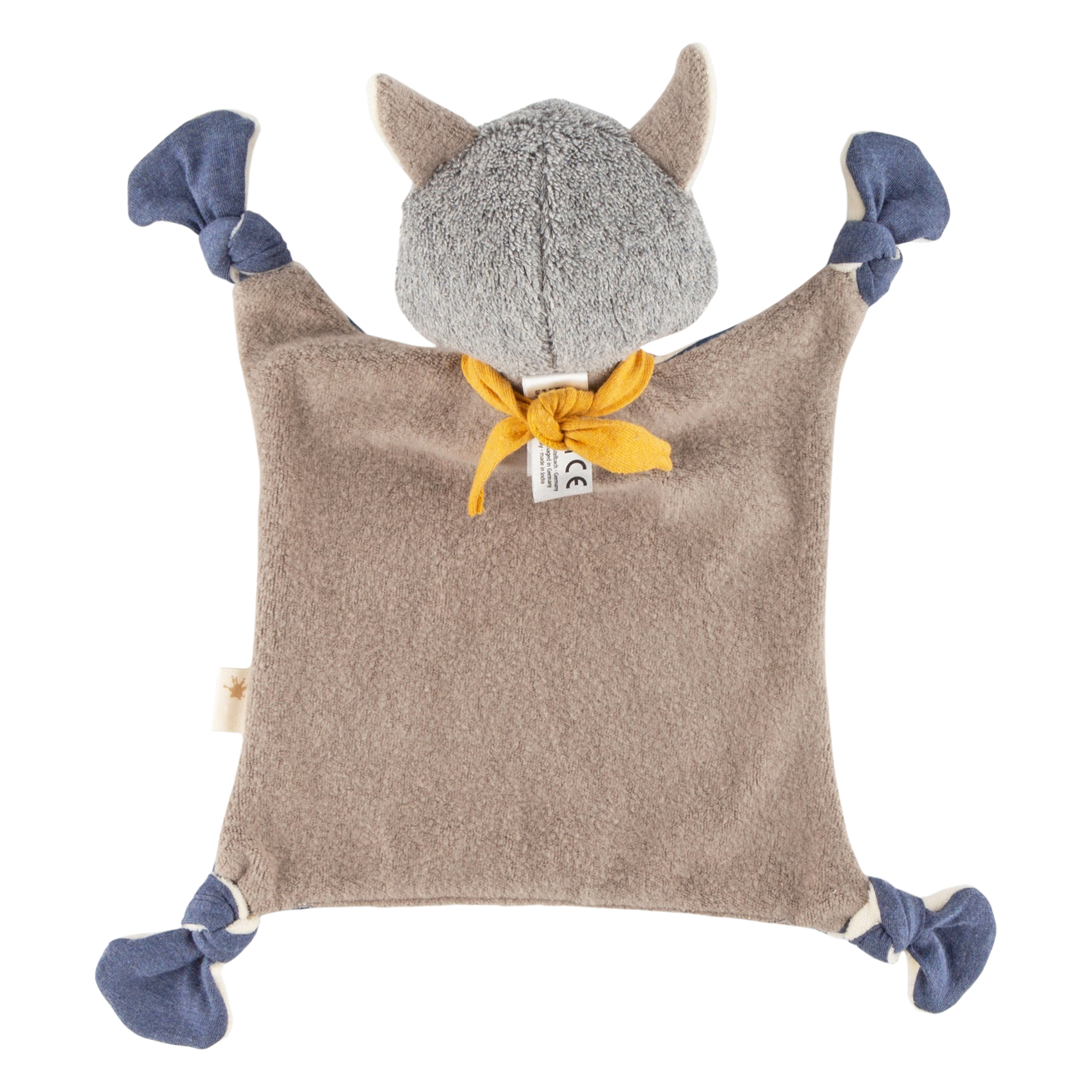 Baby comforter racoon, cotton terry cloth