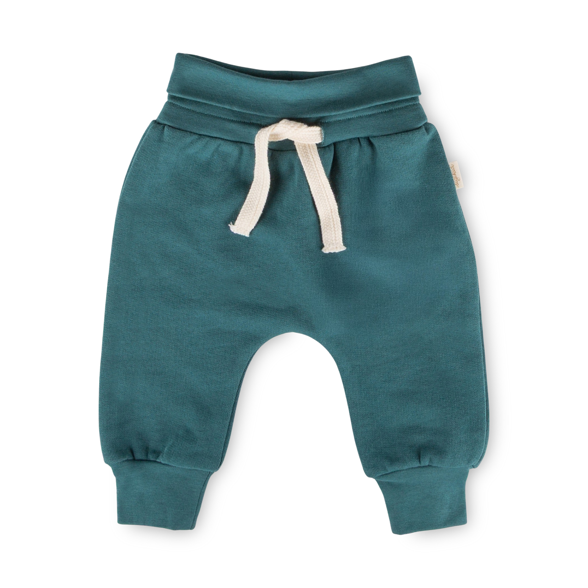 Baby Sweathose Klecks, petrolblau
