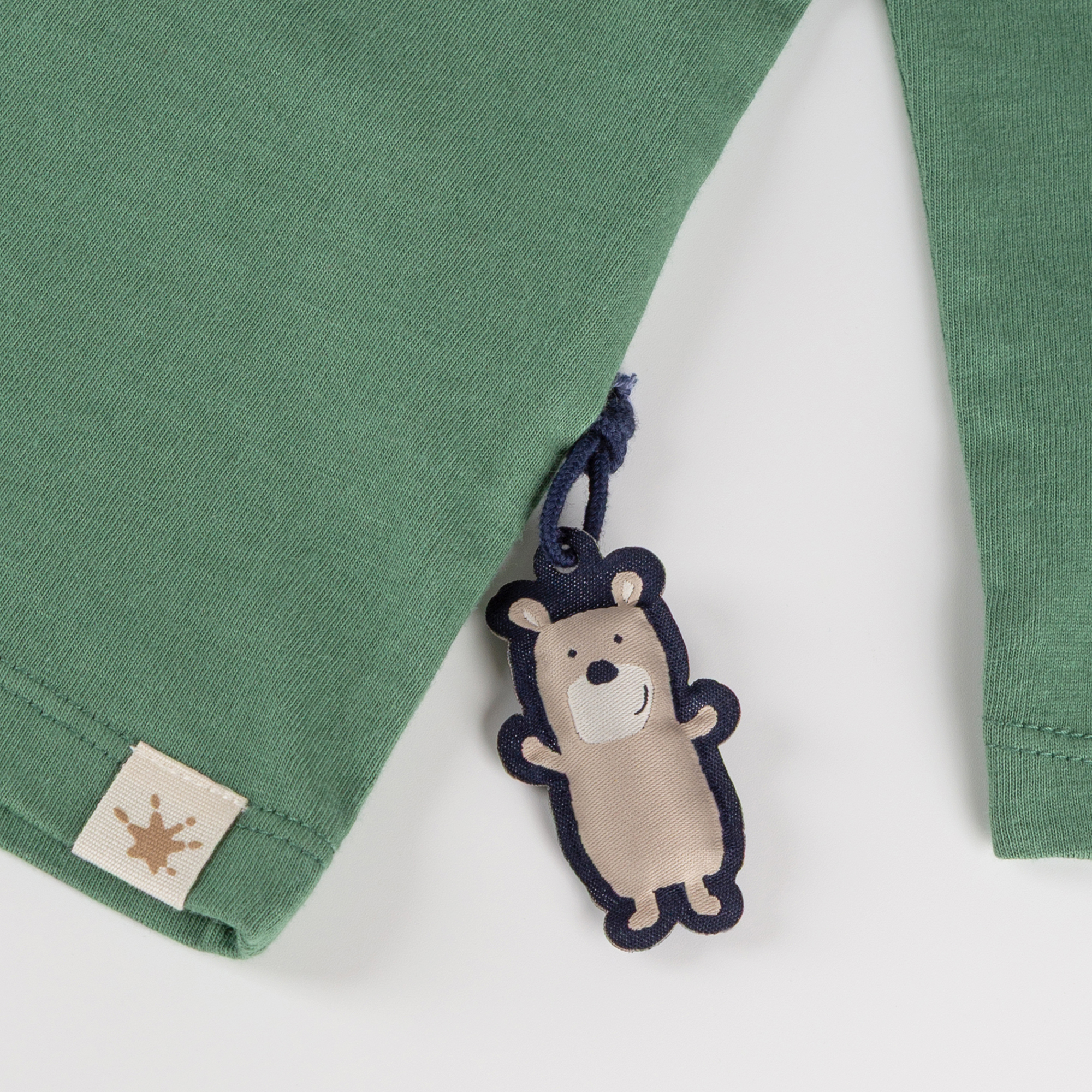 Children's long sleeve Tee monster, light green