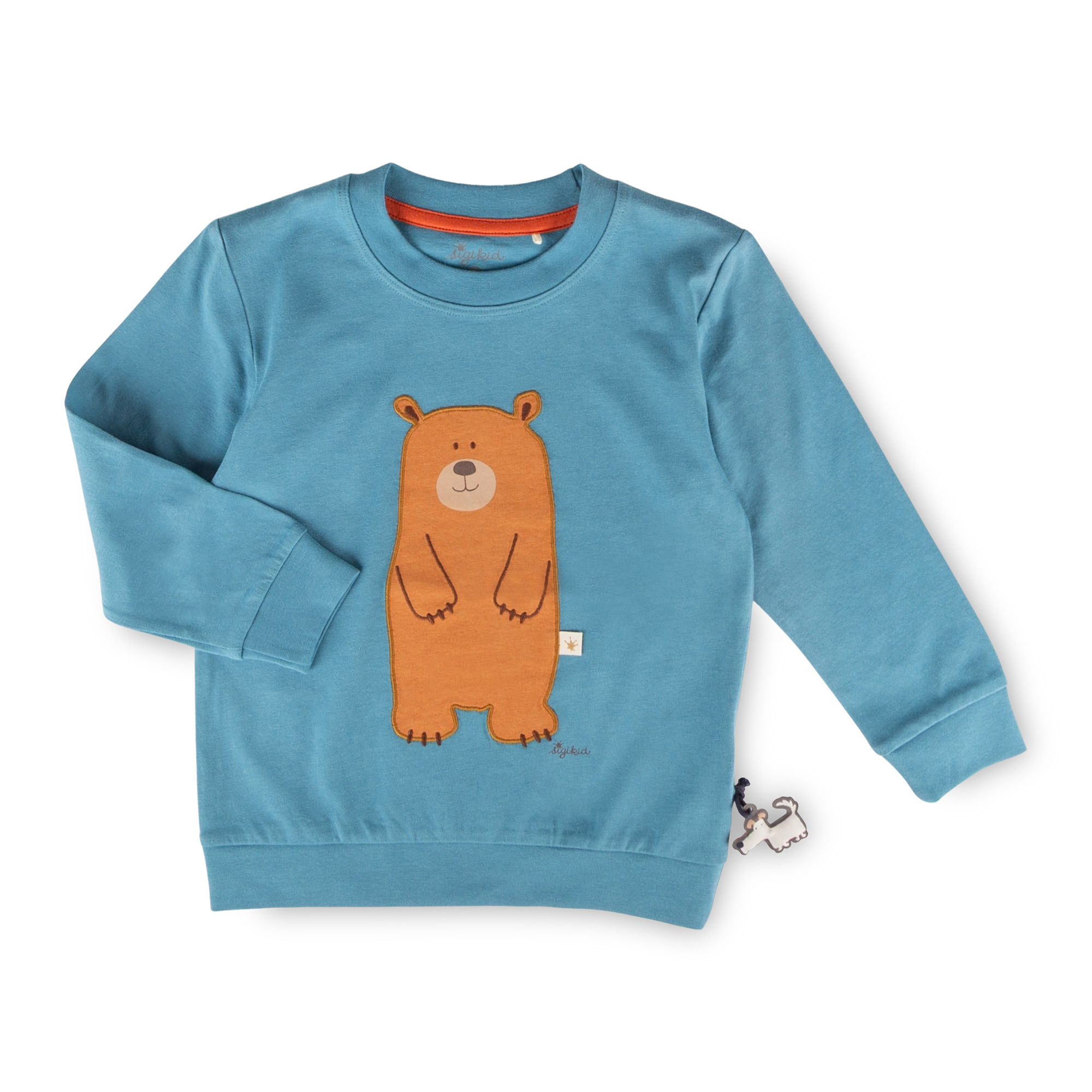 Children's long sleeve Tee bear, ribbed cuffs