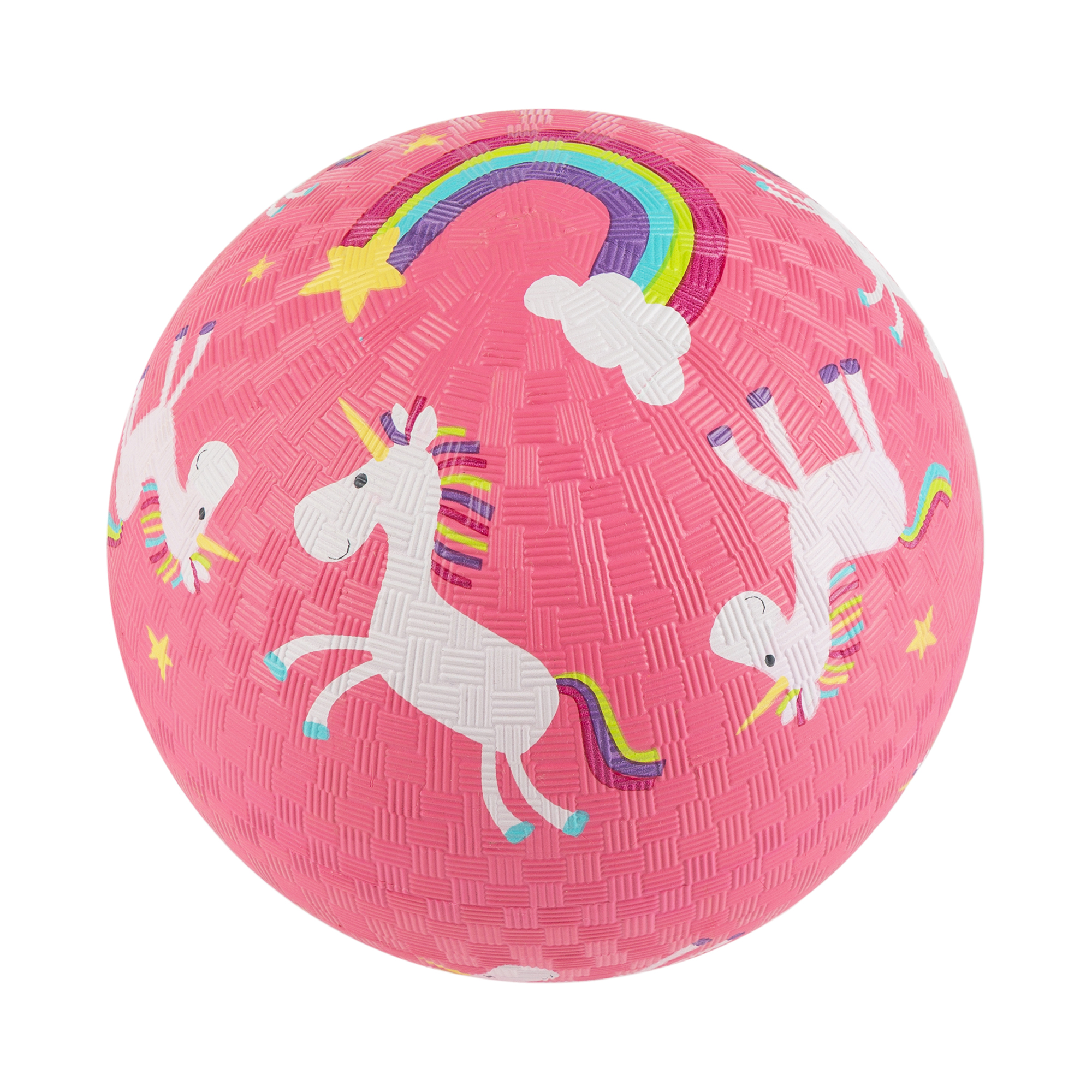 Pink rubber ball unicorns, 17 cm, natural caoutchouc Pink rubber ball unicorns, 17 cm, natural caoutchouc