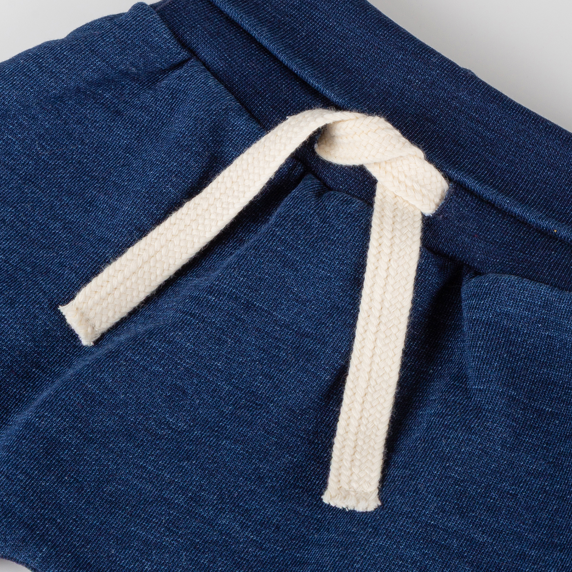 Baby Sweathose Denim Optik Klecks, dunkelblau