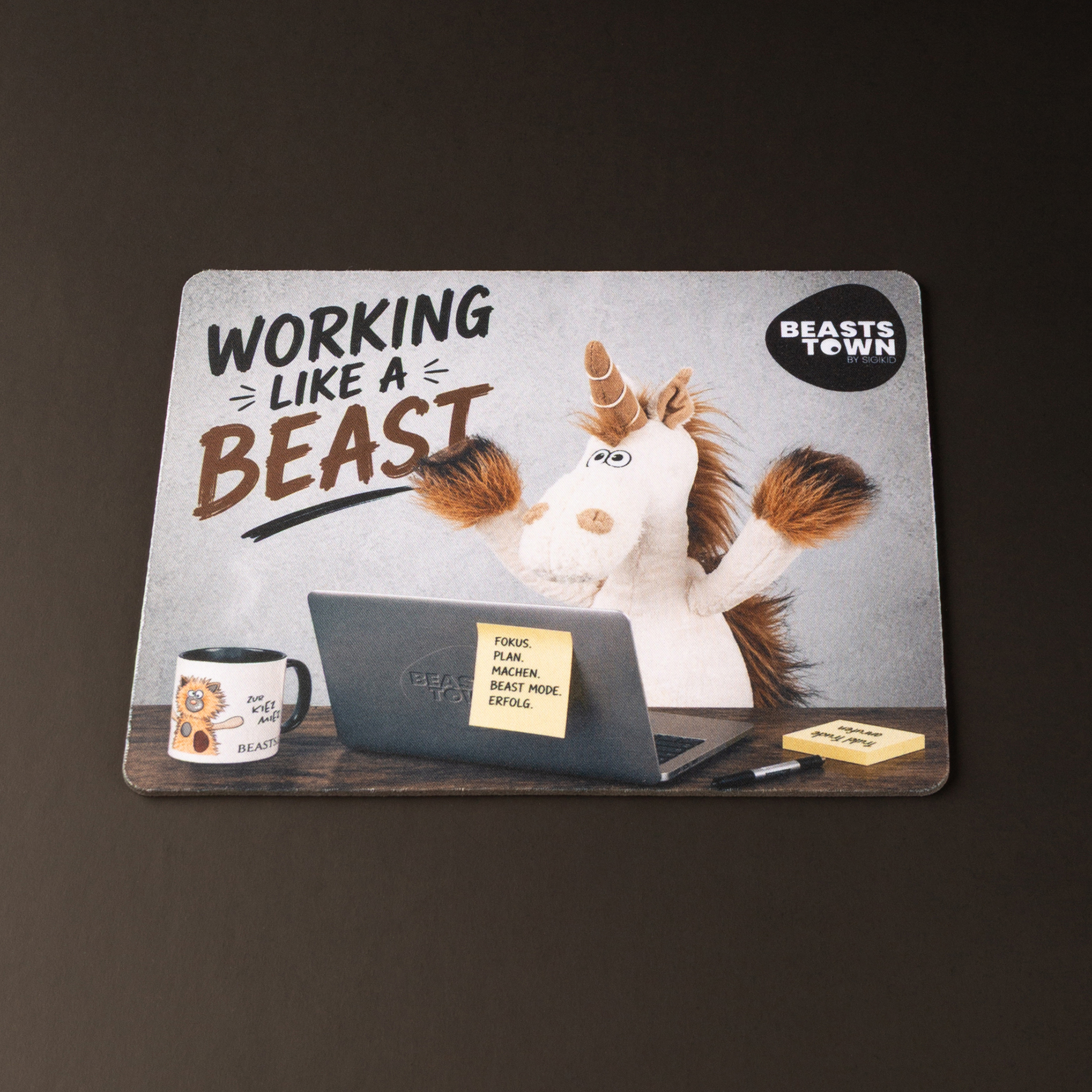 Beasts Mousepad "Working like a Beast"