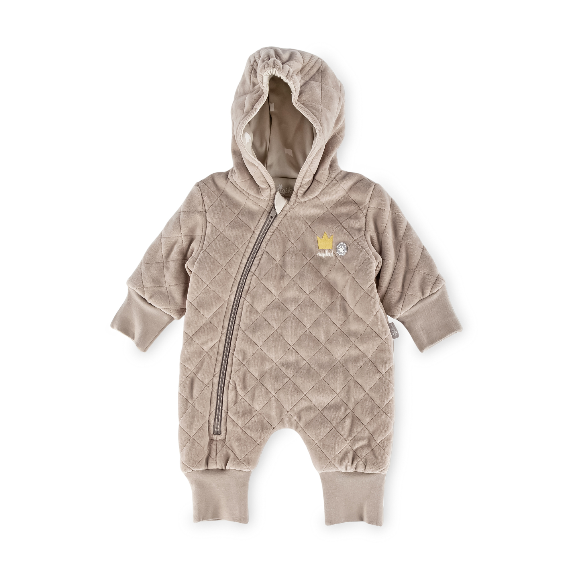 Baby Nicki Overall Krönchen Bär, beige