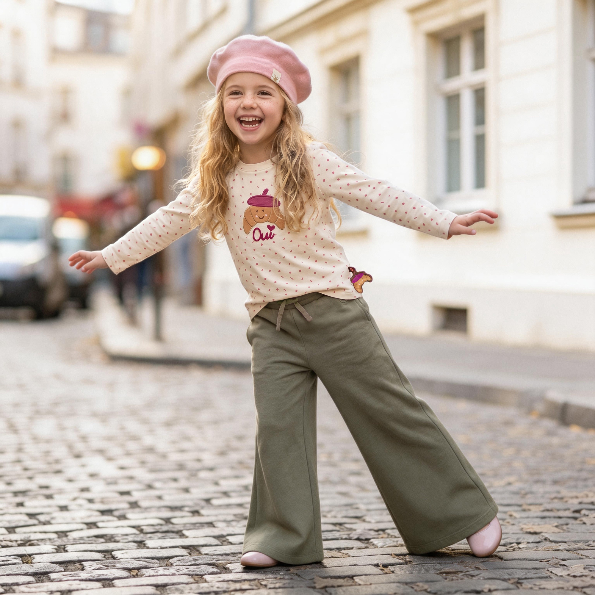 Kinder Langarmshirt Petit Croissant