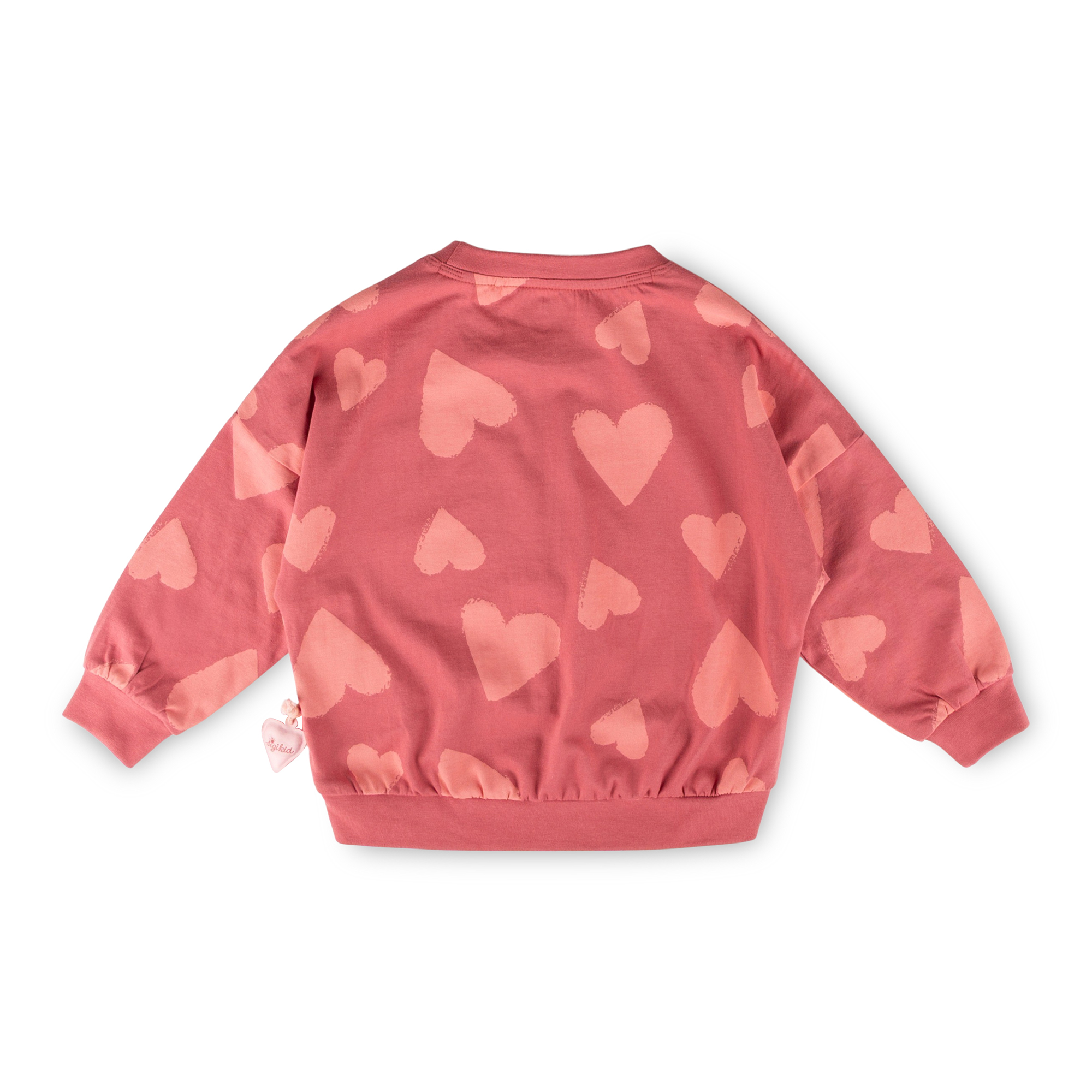 Kids' relaxed long sleeve Tee hearts, Spring Birds