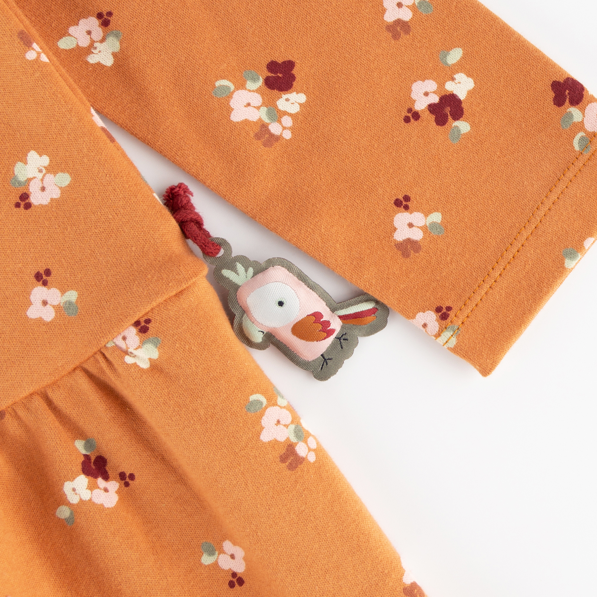 Kinder Langarm Stufenkleid mit Blümchen Print