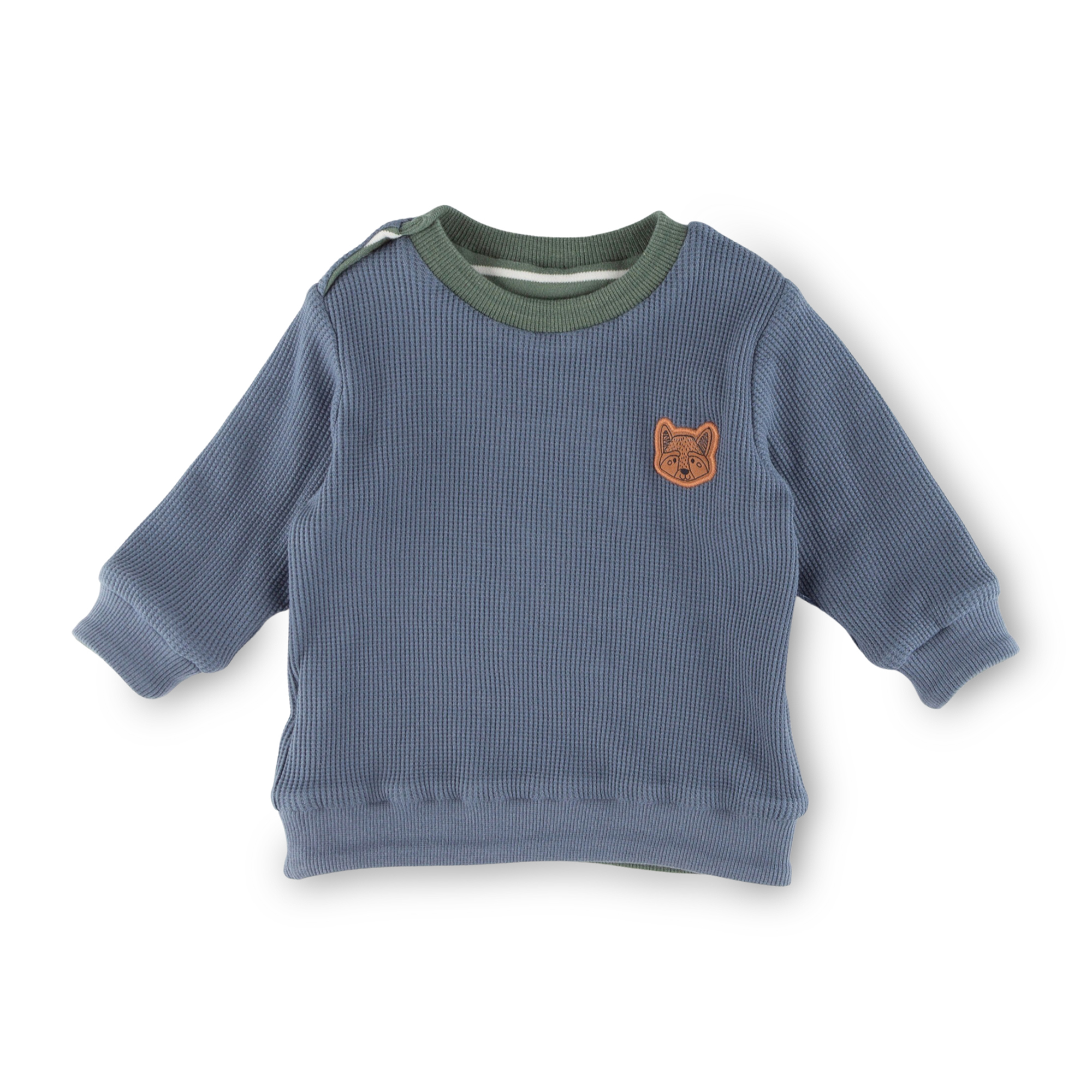 Reversible baby long-sleeve Tee, double-layered