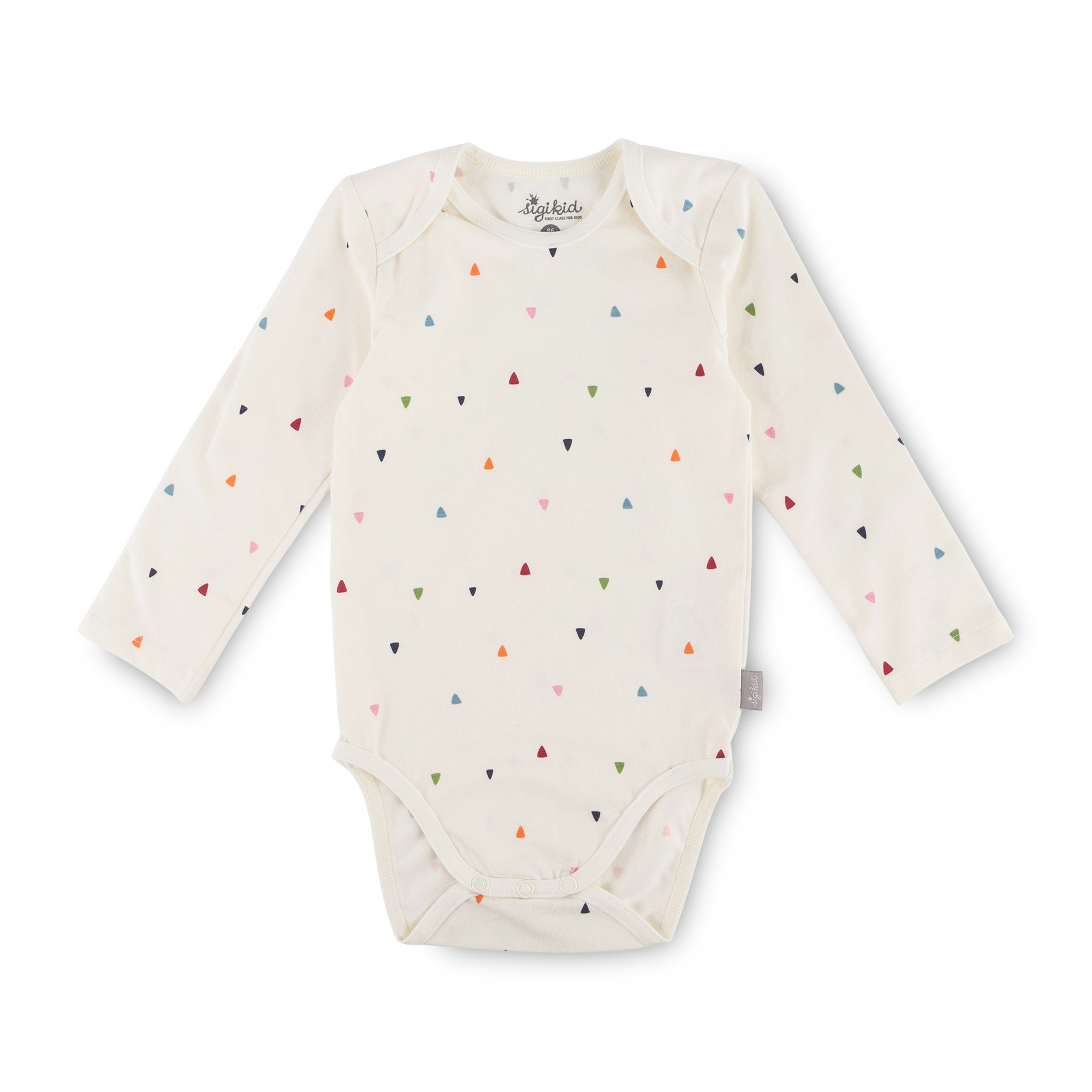 Langarm Baby Body, bunt bedruckt Langarm Baby Body, bunt bedruckt
