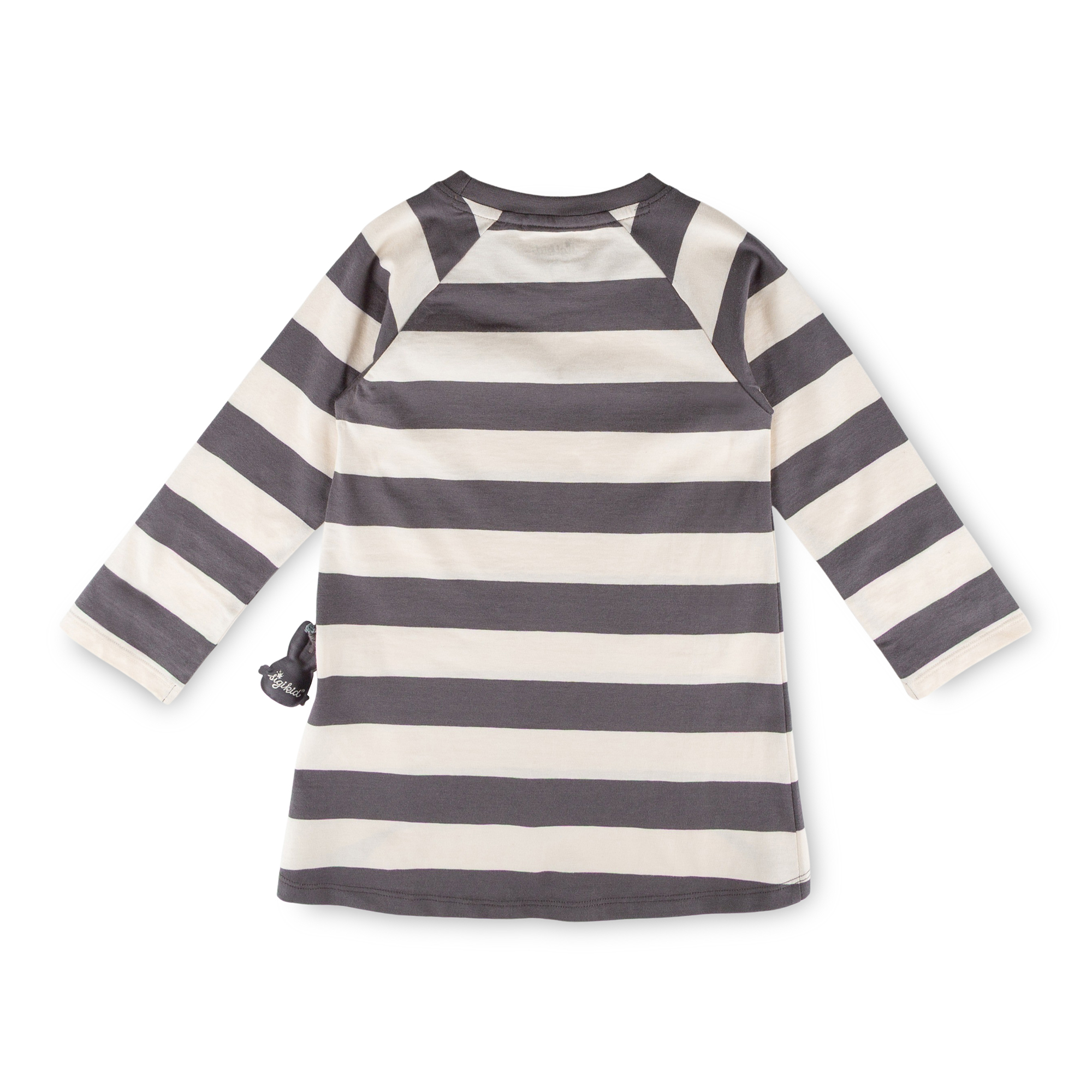 Girls' long sleeve Tee dress Snow Bunny with pockets